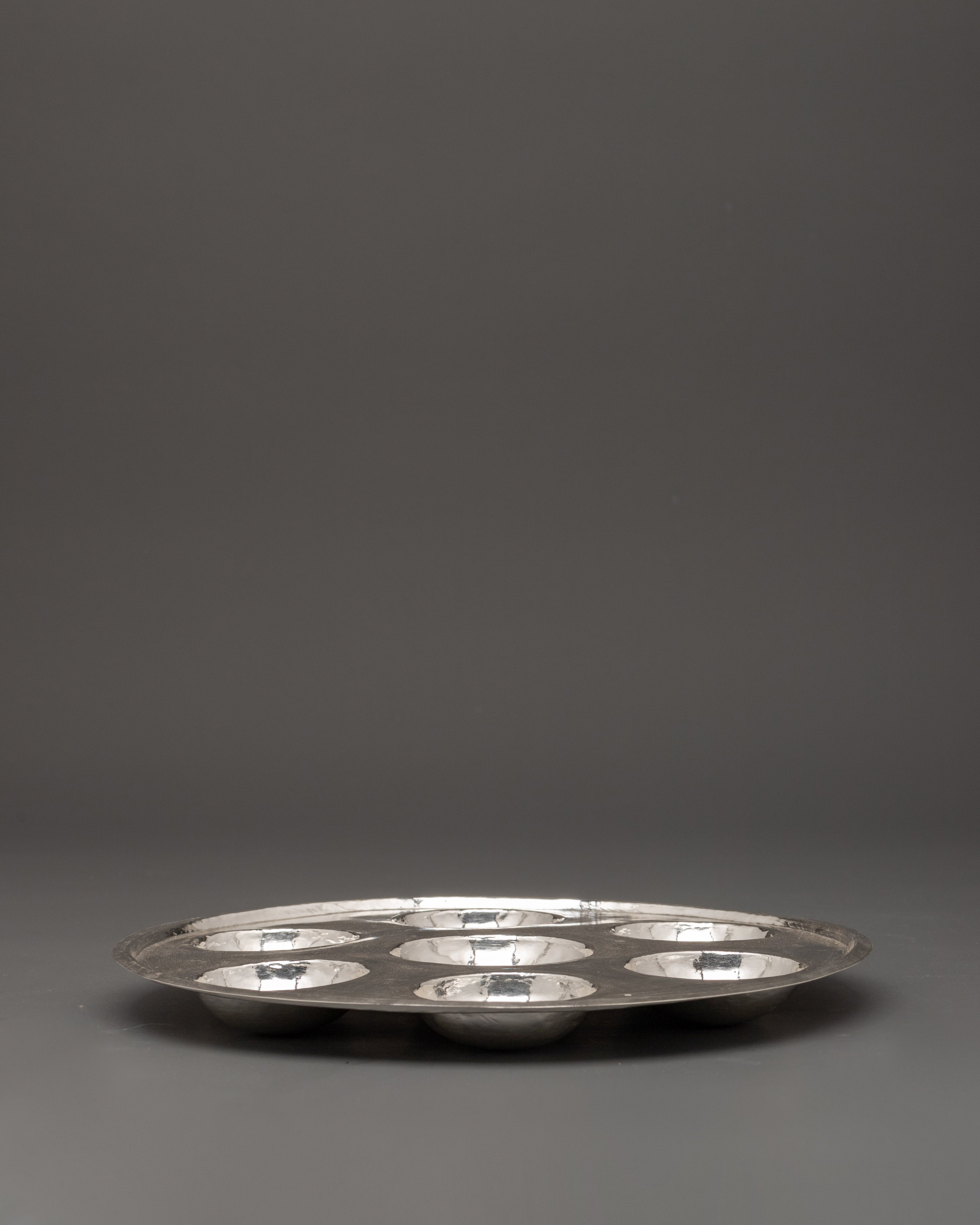 Handcrafted Silver Tika Thali 