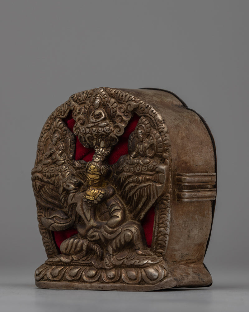 Exquisite Tibetan Ghau Box | Elegant Container for Ritual Offerings