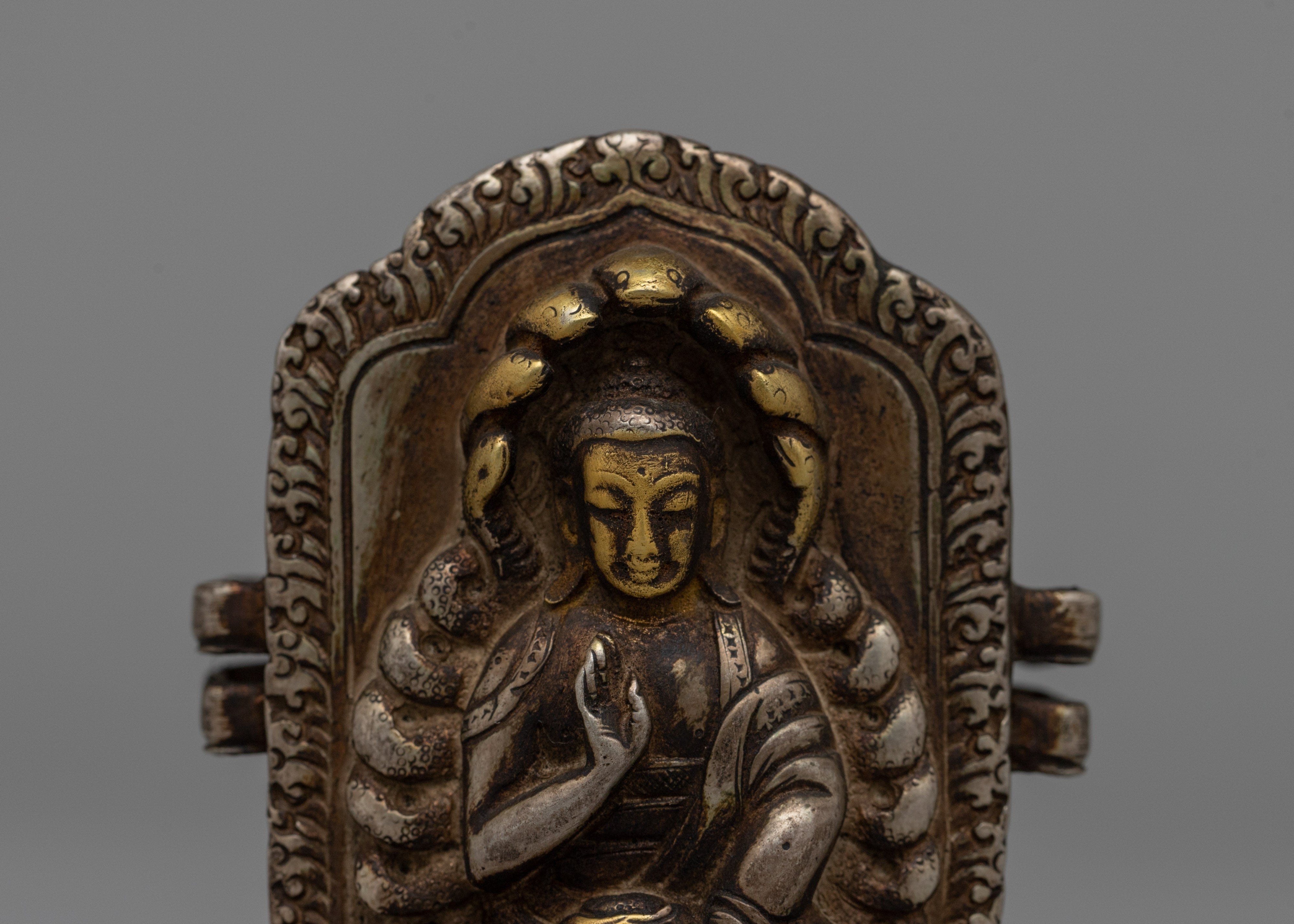 Nagarjuna Buddha Ghau Prayer Box | Tibetan Prayer Amulet