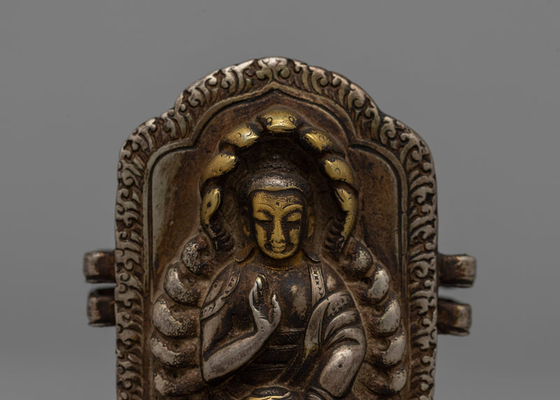 Nagarjuna Buddha Ghau Prayer Box | Tibetan Prayer Amulet