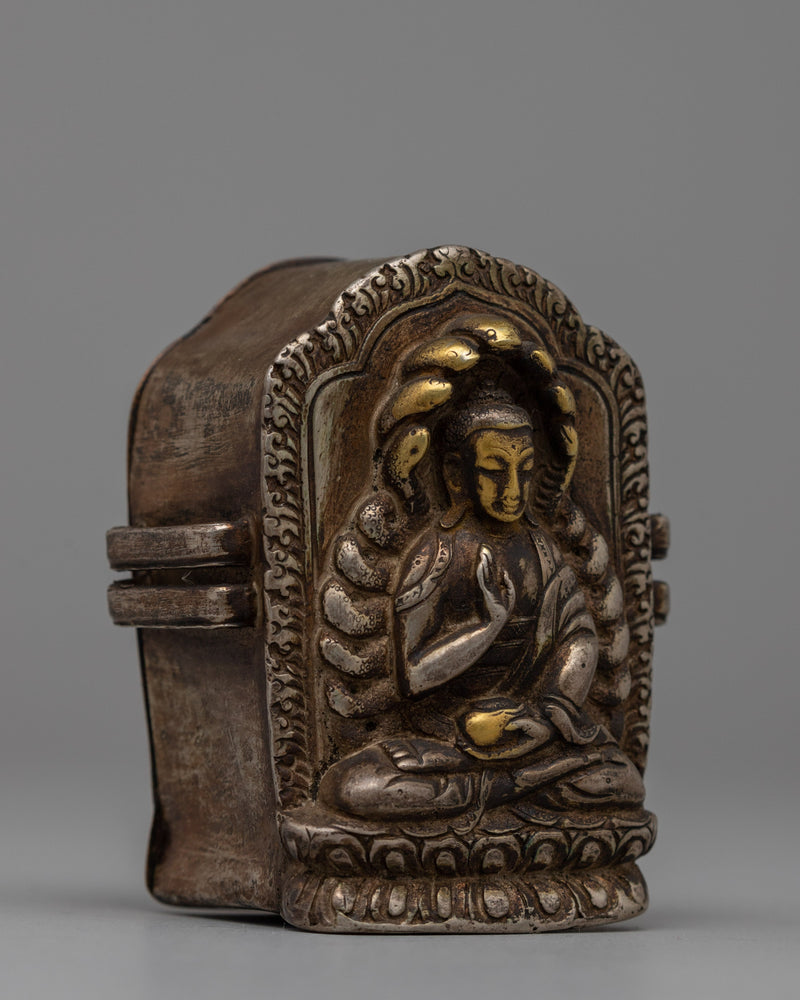 Nagarjuna Buddha Ghau Prayer Box | Tibetan Prayer Amulet