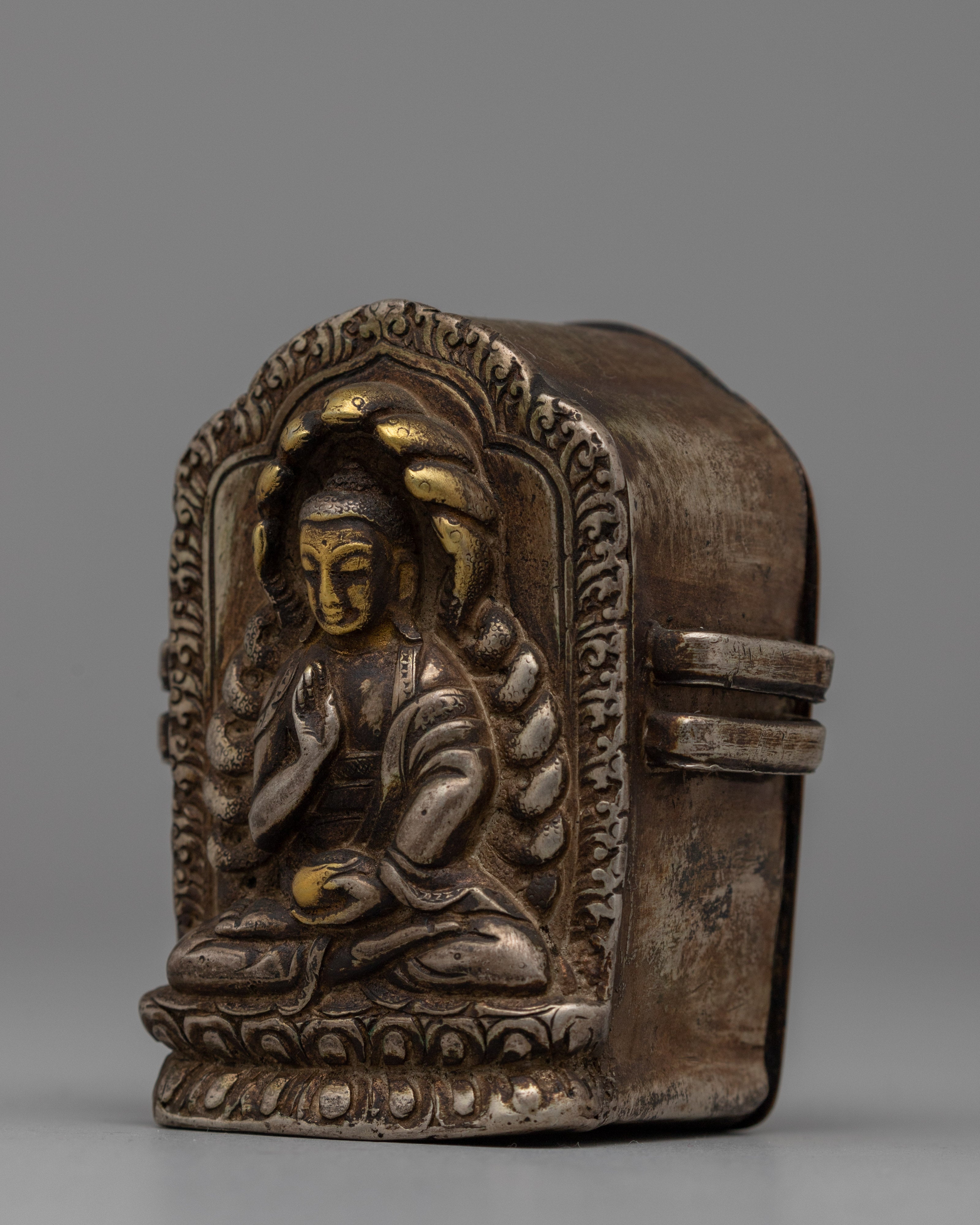 Nagarjuna Buddha Ghau Prayer Box | Tibetan Prayer Amulet