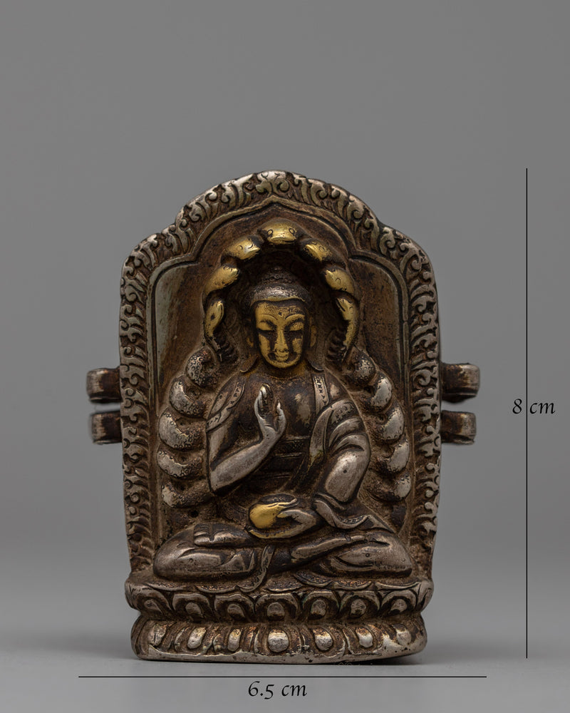 Nagarjuna Buddha Ghau Prayer Box | Tibetan Prayer Amulet