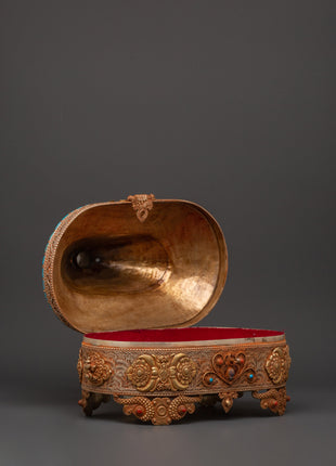 Copper & Gold-Plated Treasure Box | Handcrafted Keepsake Storage