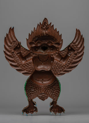 Garuda Protector Statue | Hand-Carved Decorative Sculpture for Altar Use