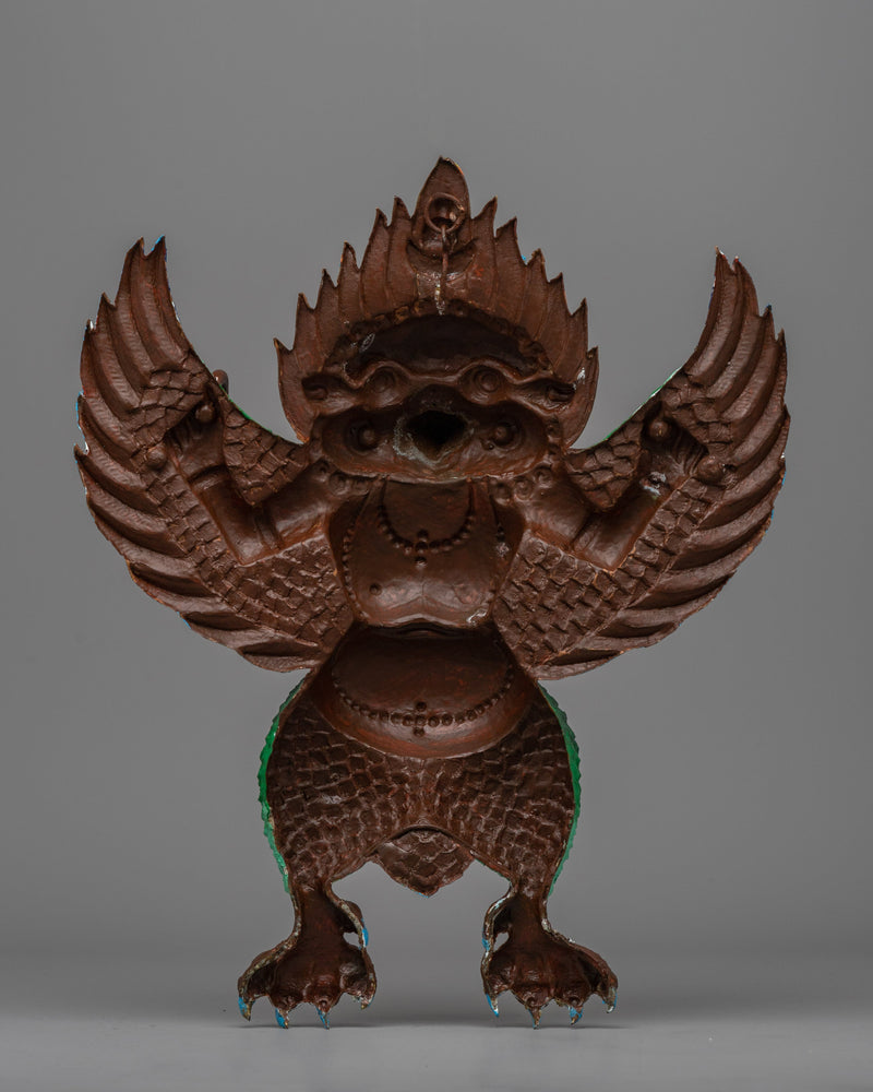 Garuda Protector Statue | Hand-Carved Decorative Sculpture for Altar Use