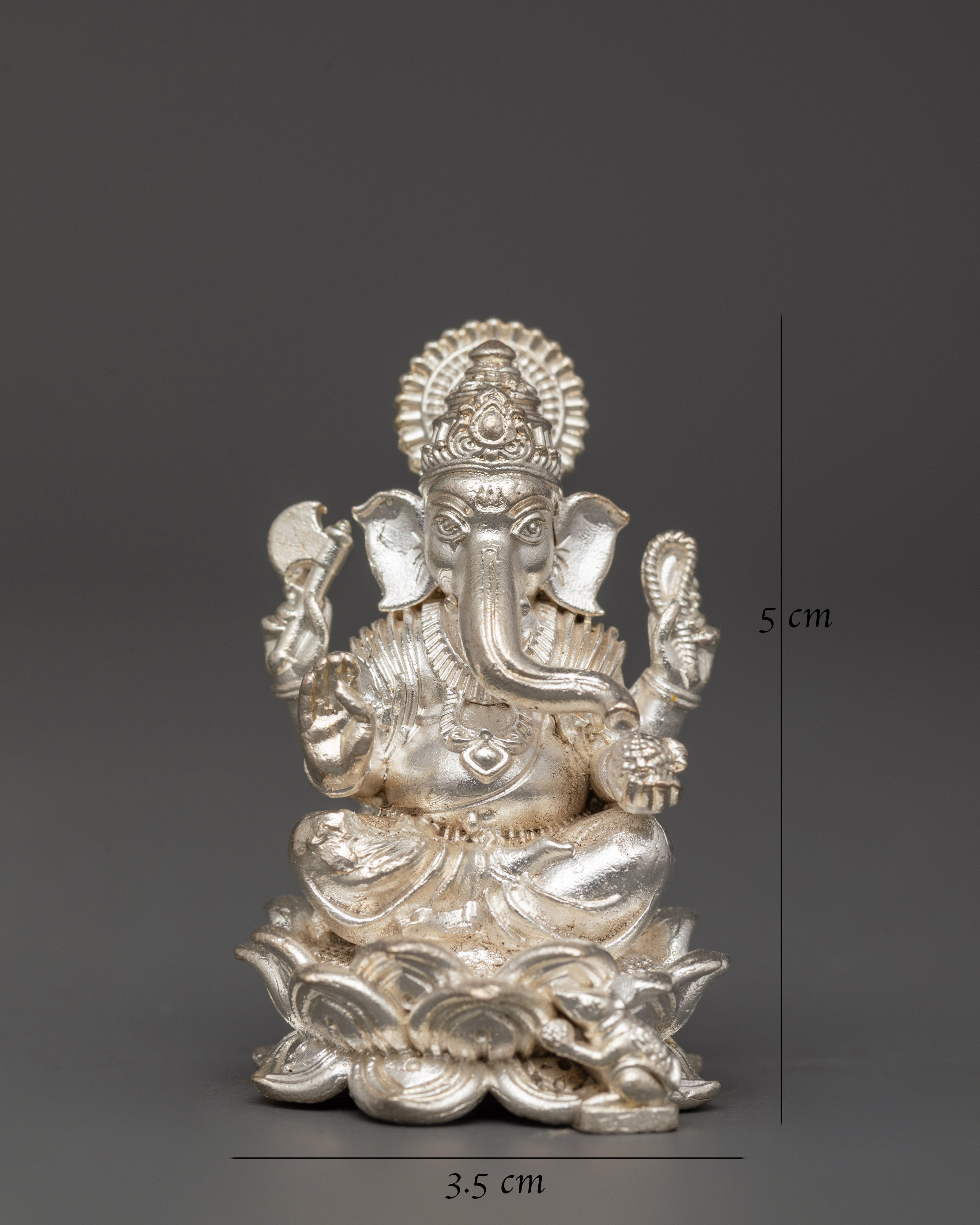 Lord Ganesha Silver Plated Statue | Blessings and Abundance Decor
