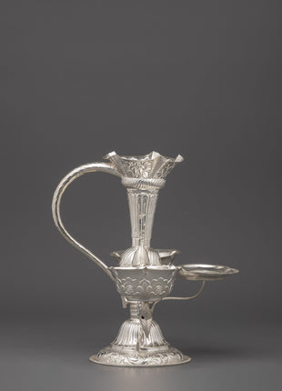 Machha Tikadani of Pure Silver | Jamara and Tika Holder for Dashain