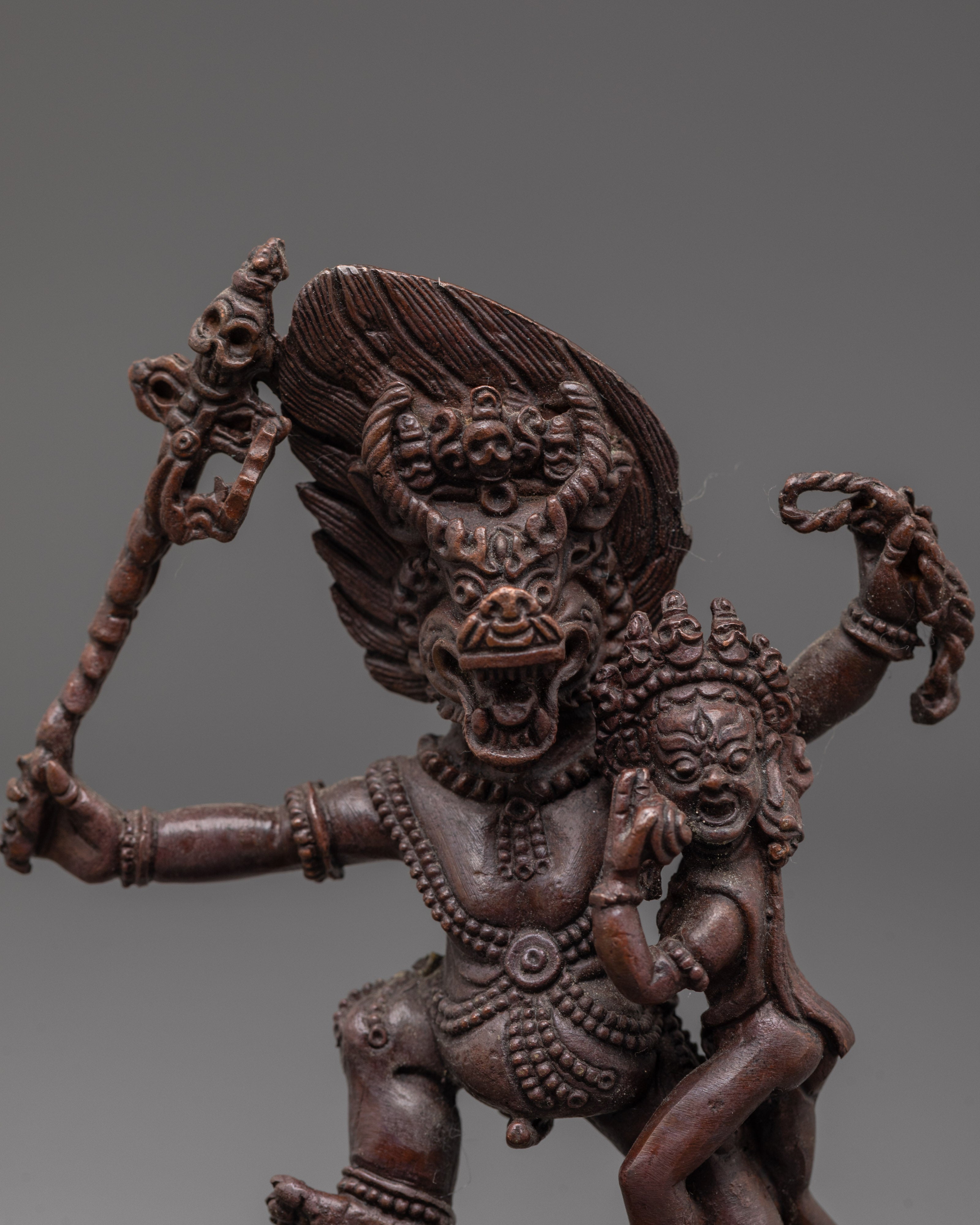 Tibetan Protector Deity Yamantaka Sculpture | Embodiment of Compassion