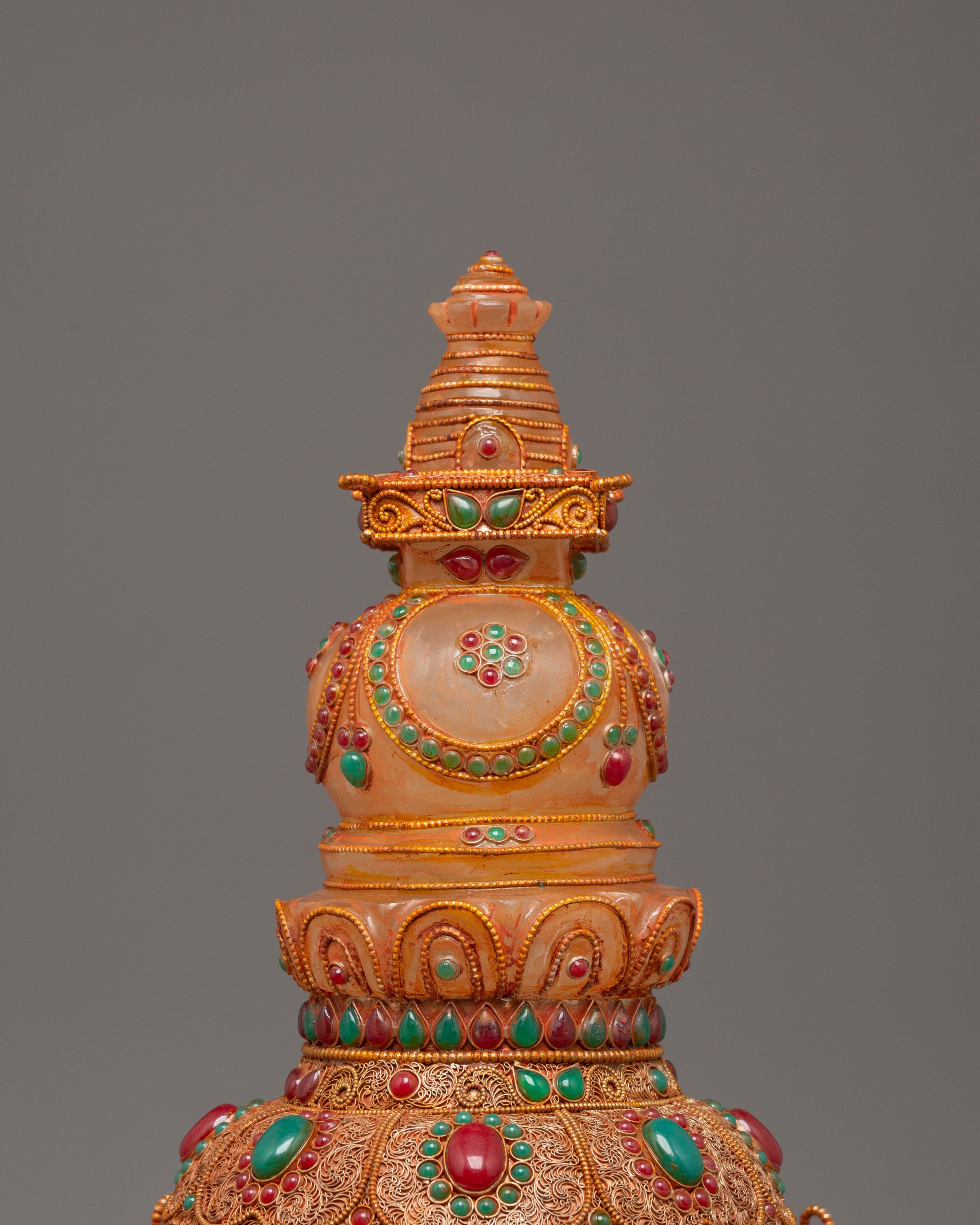 Handcrafted Stupa for Ritual Ceremonies | Symbol of Wisdom