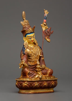 Tibetan Copper Padmasambhava Figure | Spiritual Power &amp; Protection