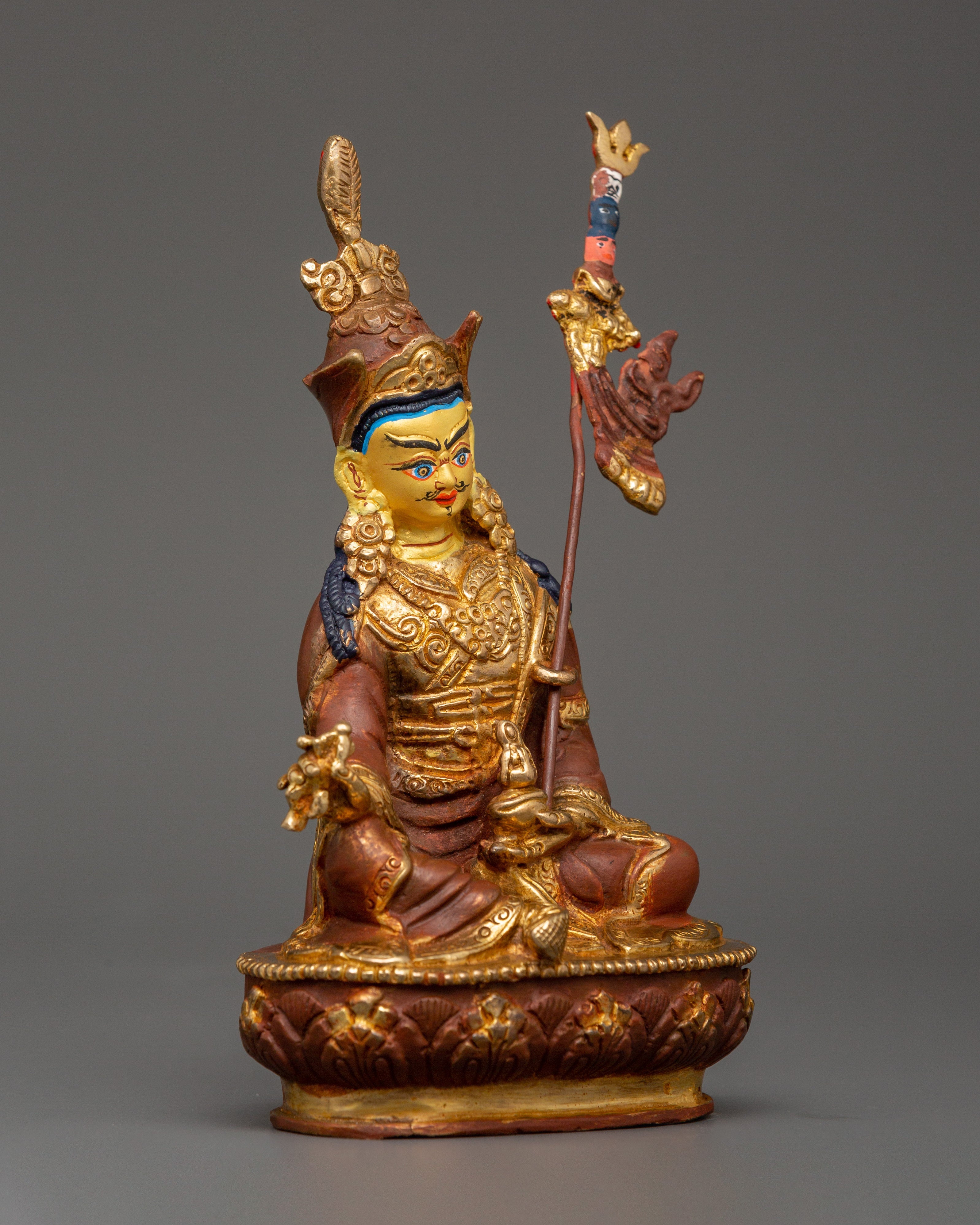 Tibetan Copper Padmasambhava Figure | Spiritual Power &amp; Protection