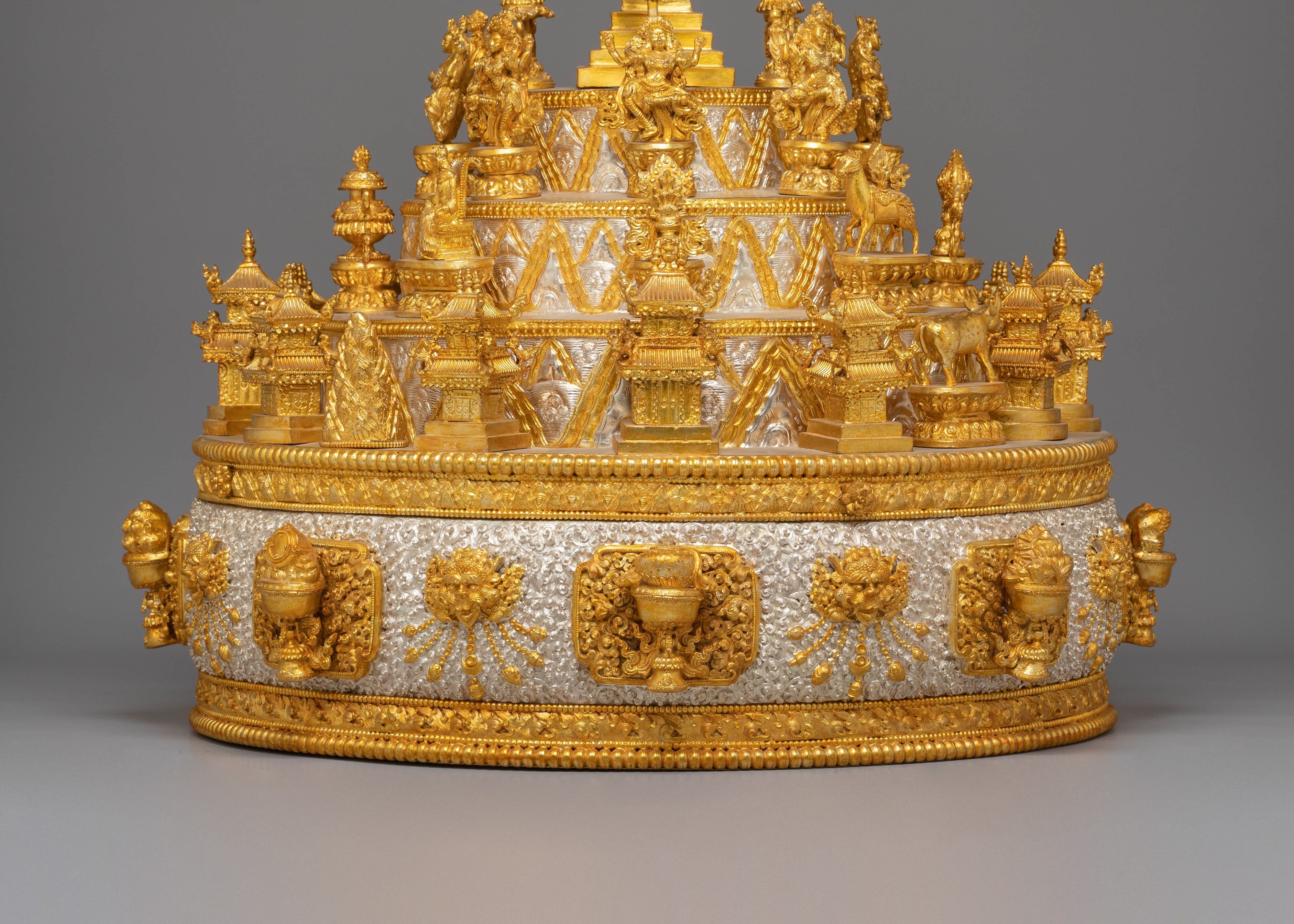 Handmade Electro Gold Plated Mandala for Rituals | Spiritual Art & Altar Decor