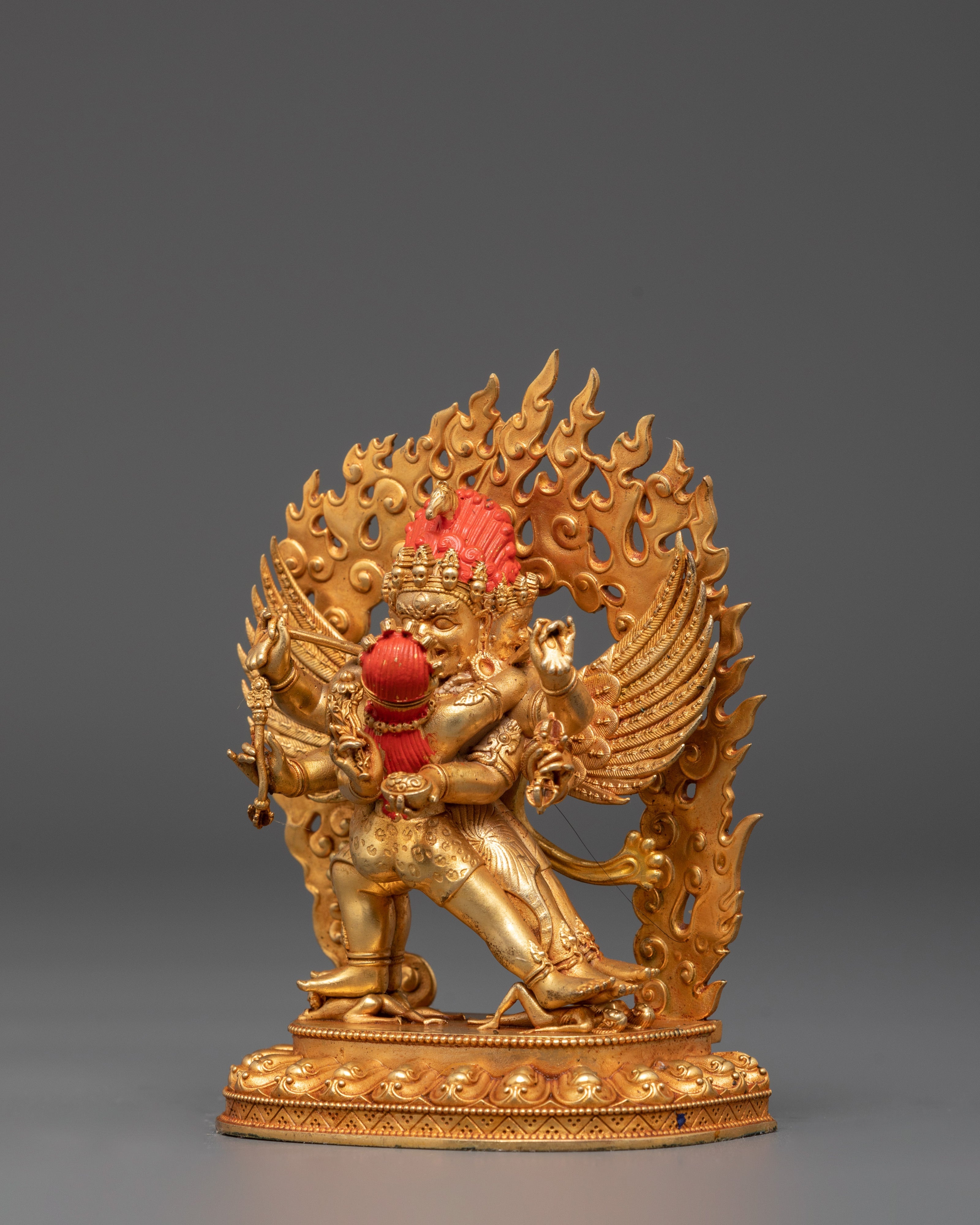 Buddhist Protector Hayagriva with Consort Statue | Fierce Manifestation of Compassion