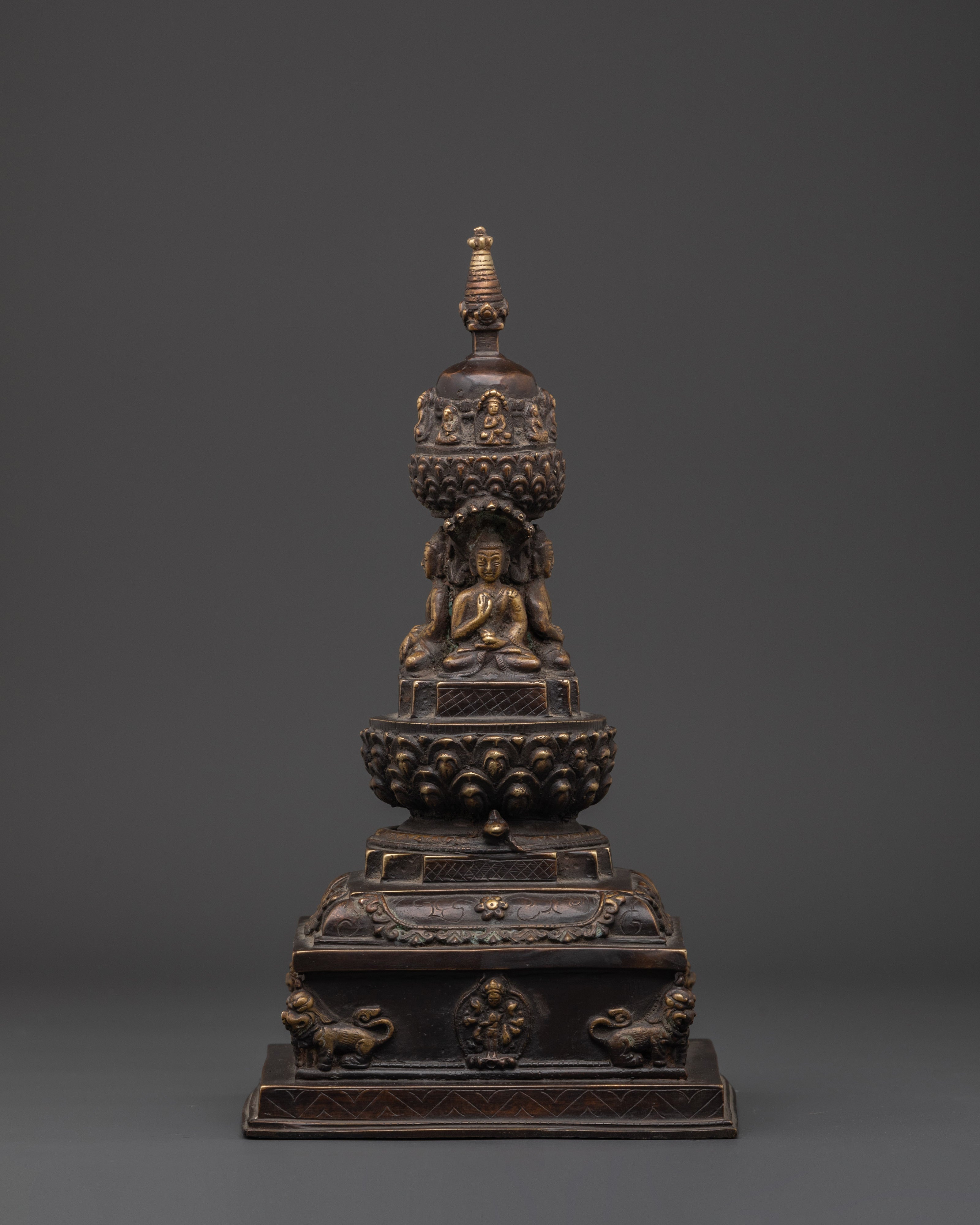 Sacred Buddhist Stupa Decor