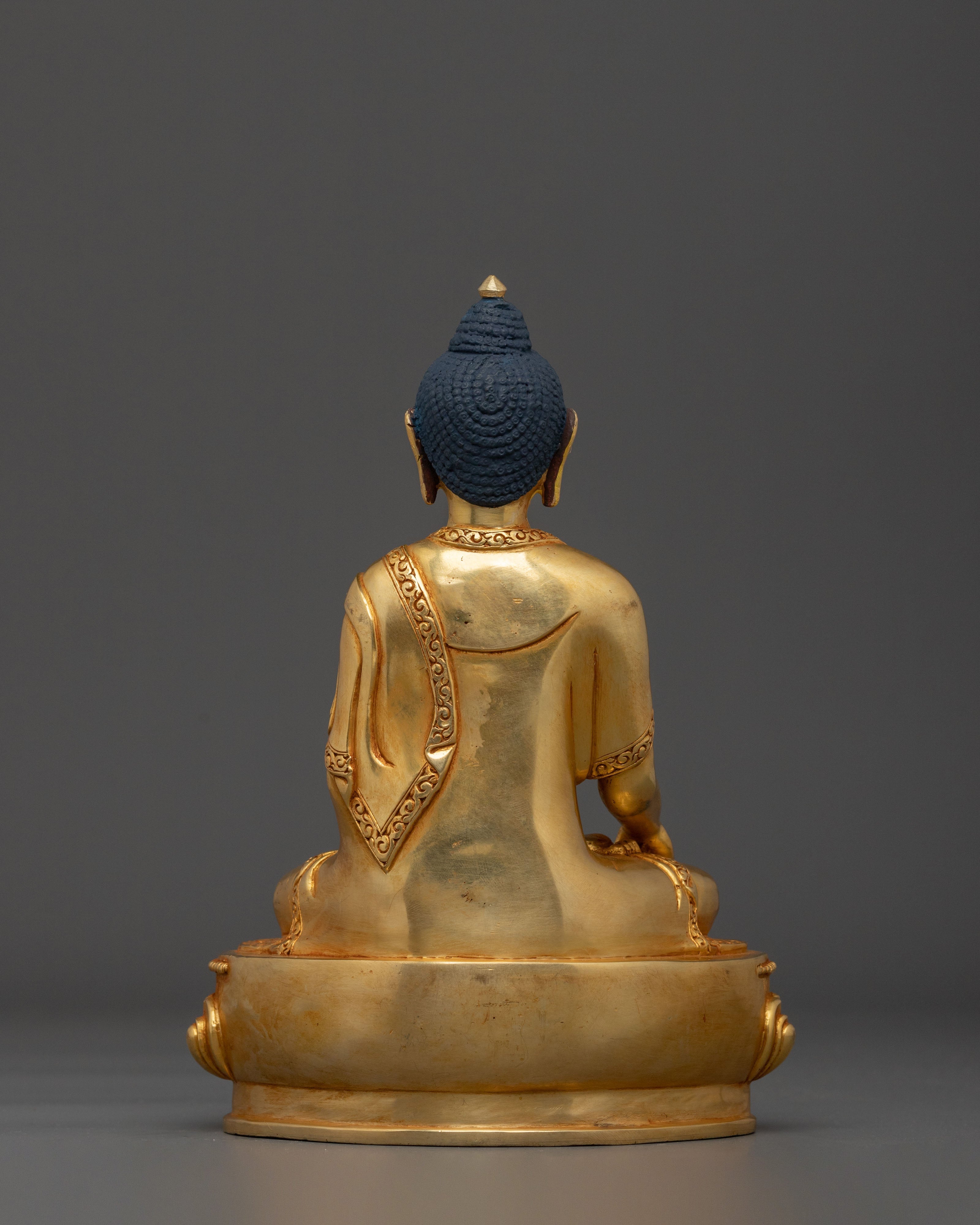 Traditional Sacred Shakyamuni Buddha Figure | Spiritual Home and Temple Decor