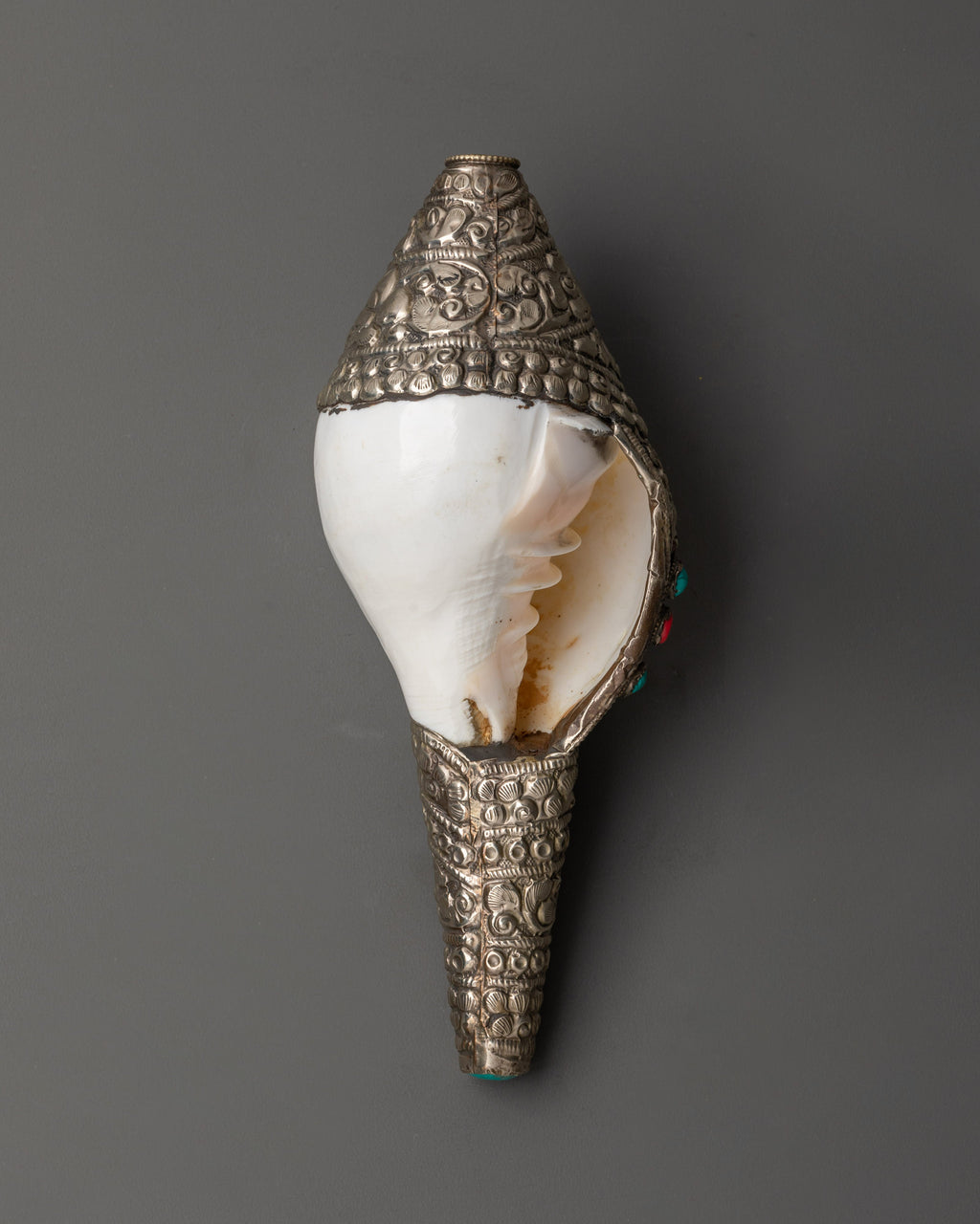 Conch Shell Ritual Tibetan Sacred Ritual Item Conch Shell | Handcrafted Shankha for Ritua