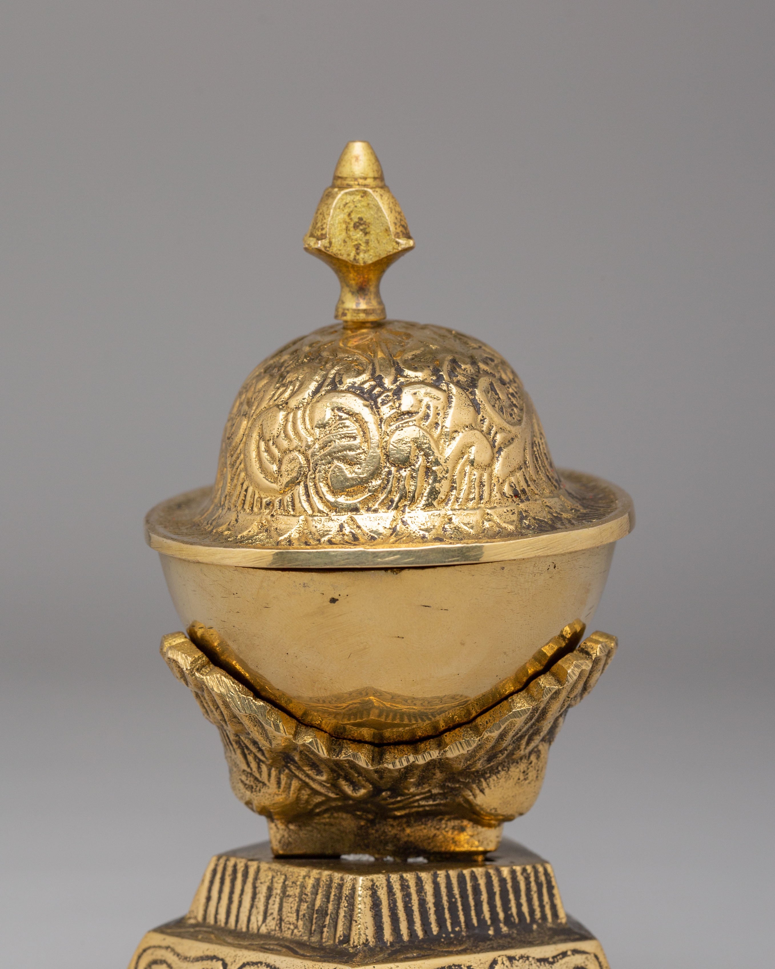 Handcrafted Kapala Set for Buddhist Rituals | Tibetan Brass Skull Cups