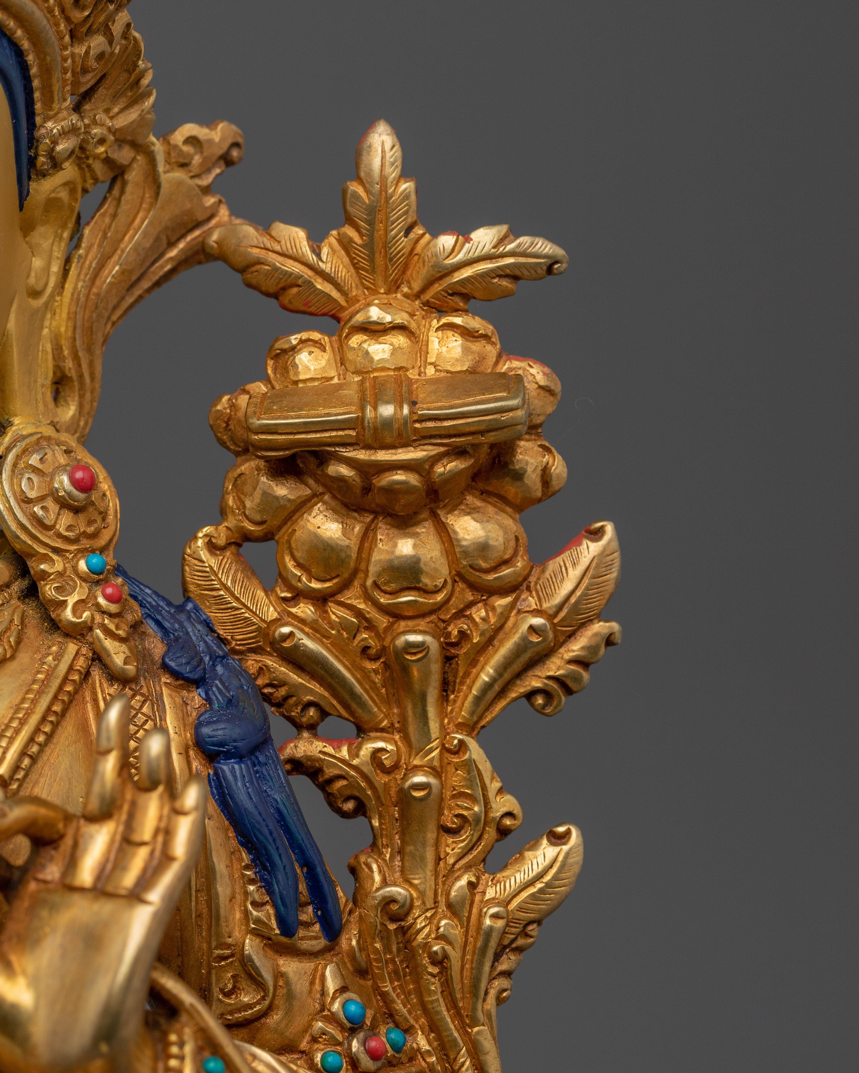 Enlightenment Deity Manjushri Sculpture | Sword-Wielding Wisdom Deity