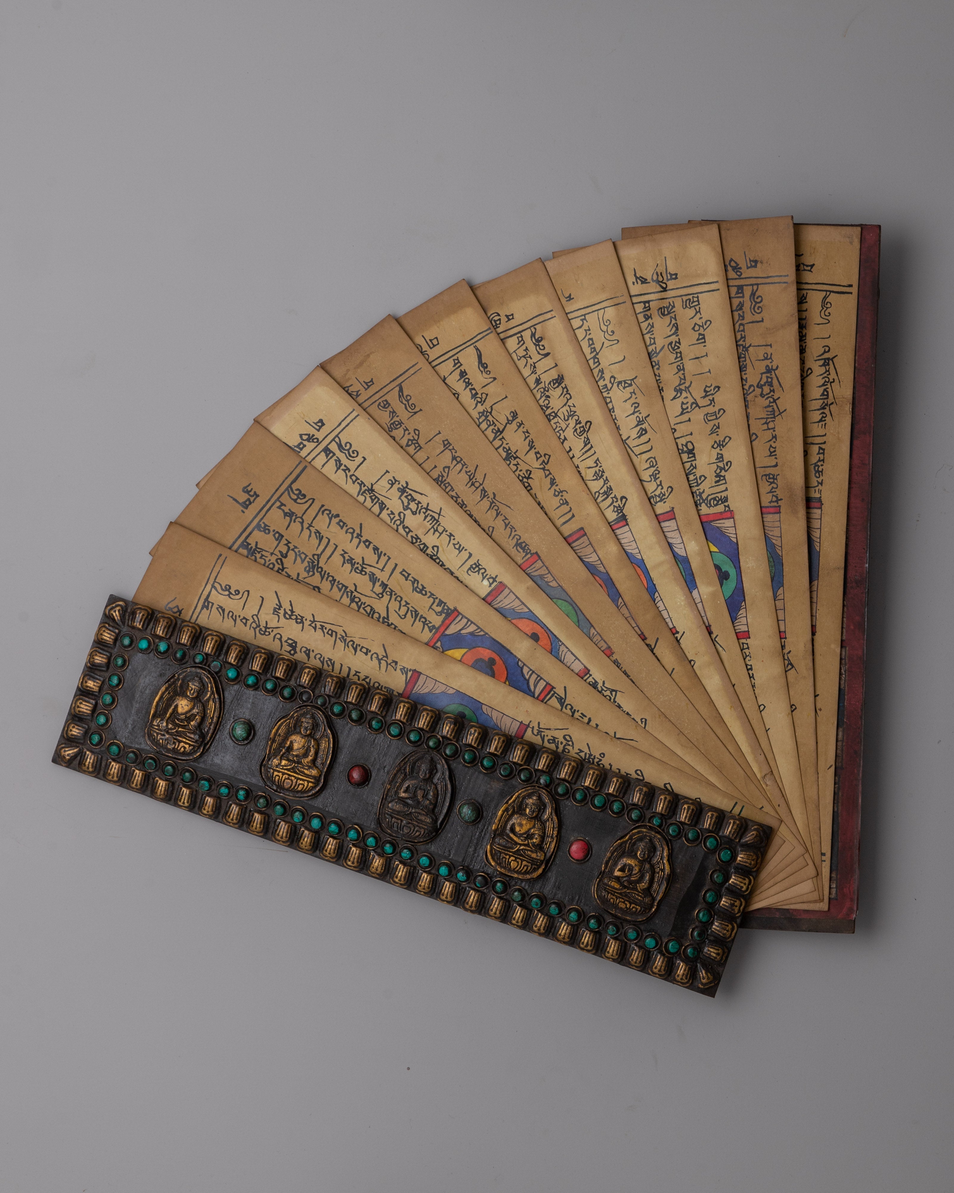 Handcrafted Tibetan Book Cover with Dragon Motif | Perfect for Spiritual Decor