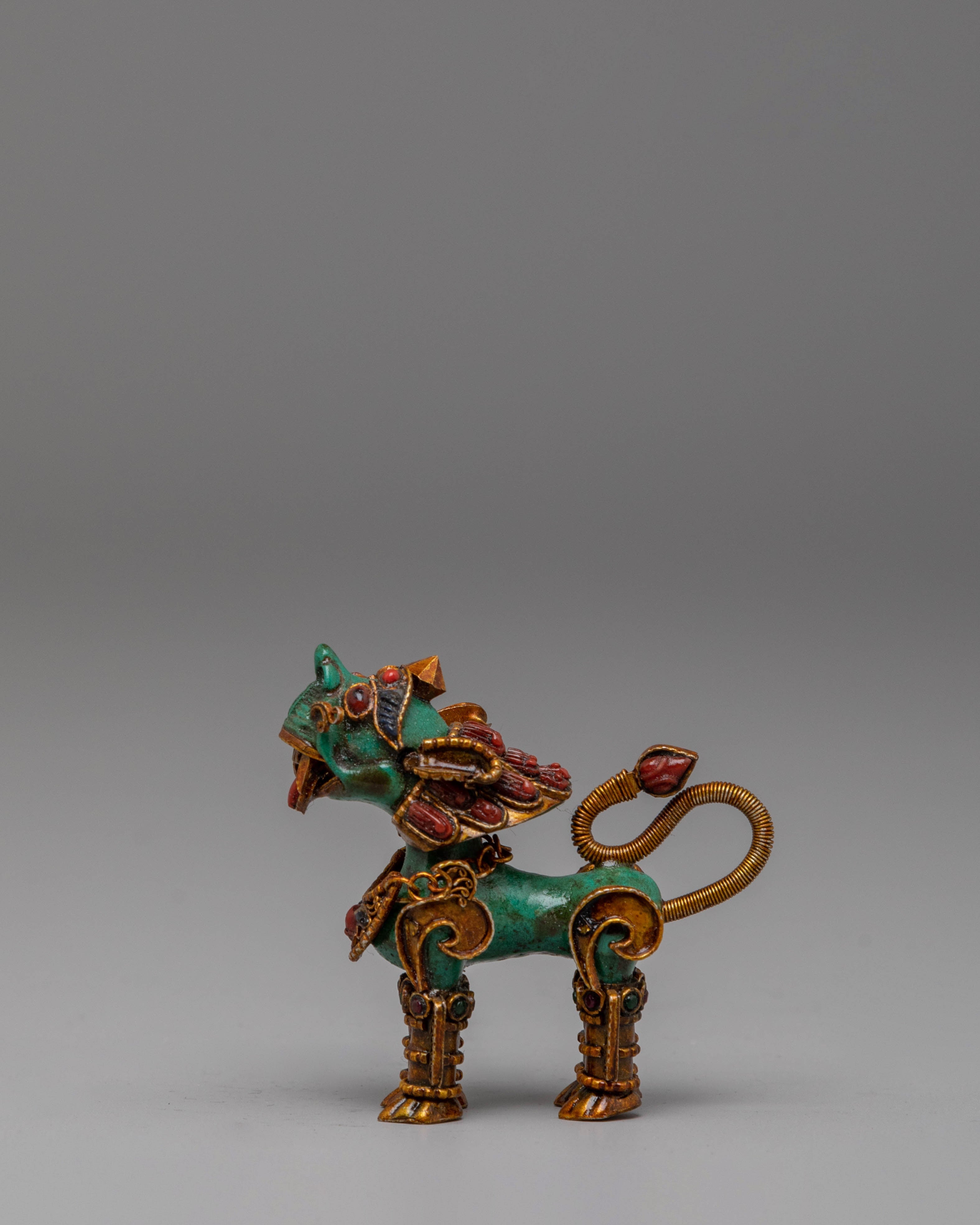 Stupa and Lion Set for Decor | Symbol of Protection