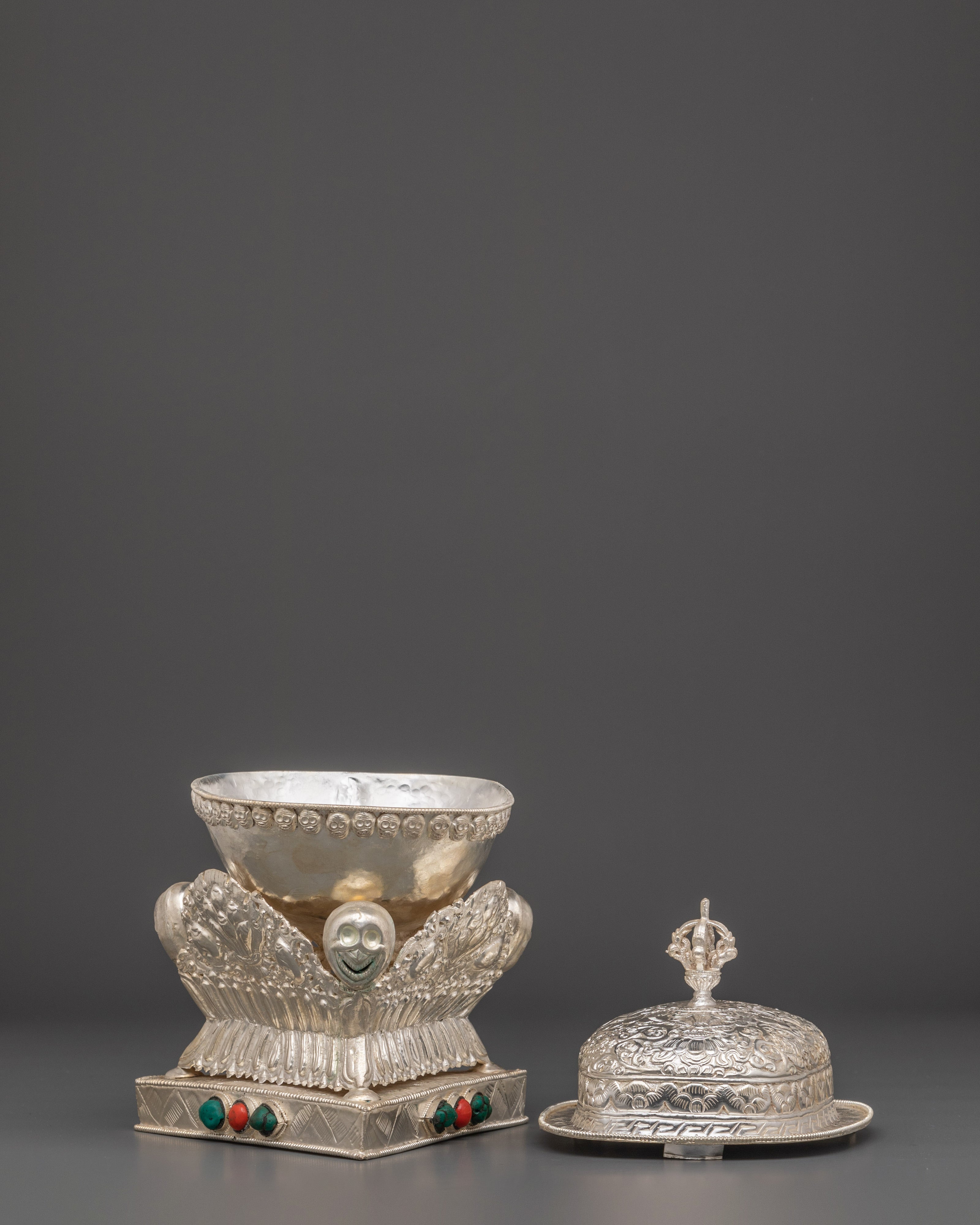 Tibetan Kapala Ceremonial Cup |  Buddhist Rituals & Tantric Offerings