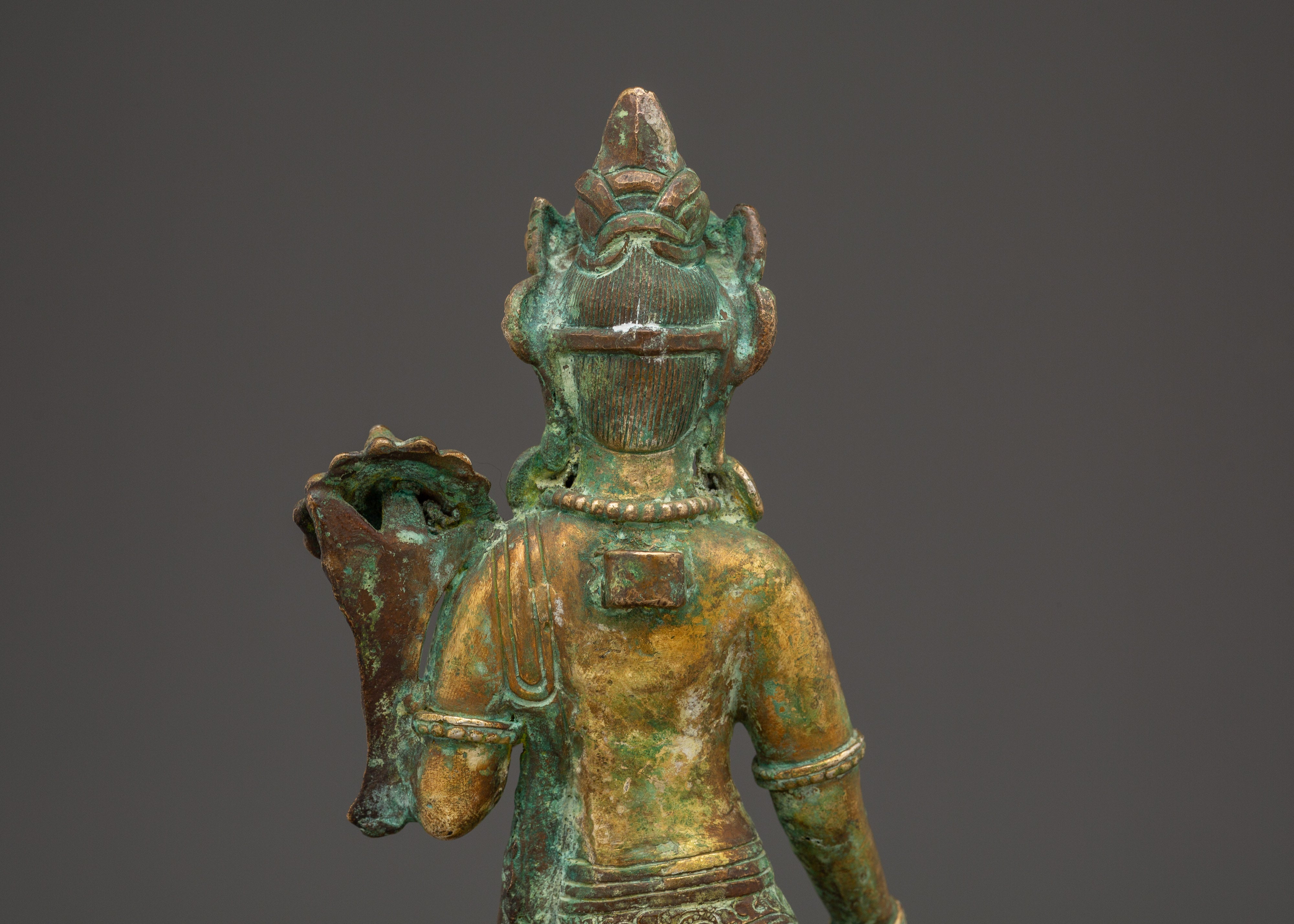 Standing Green Tara Copper Statue | Goddess of Compassion
