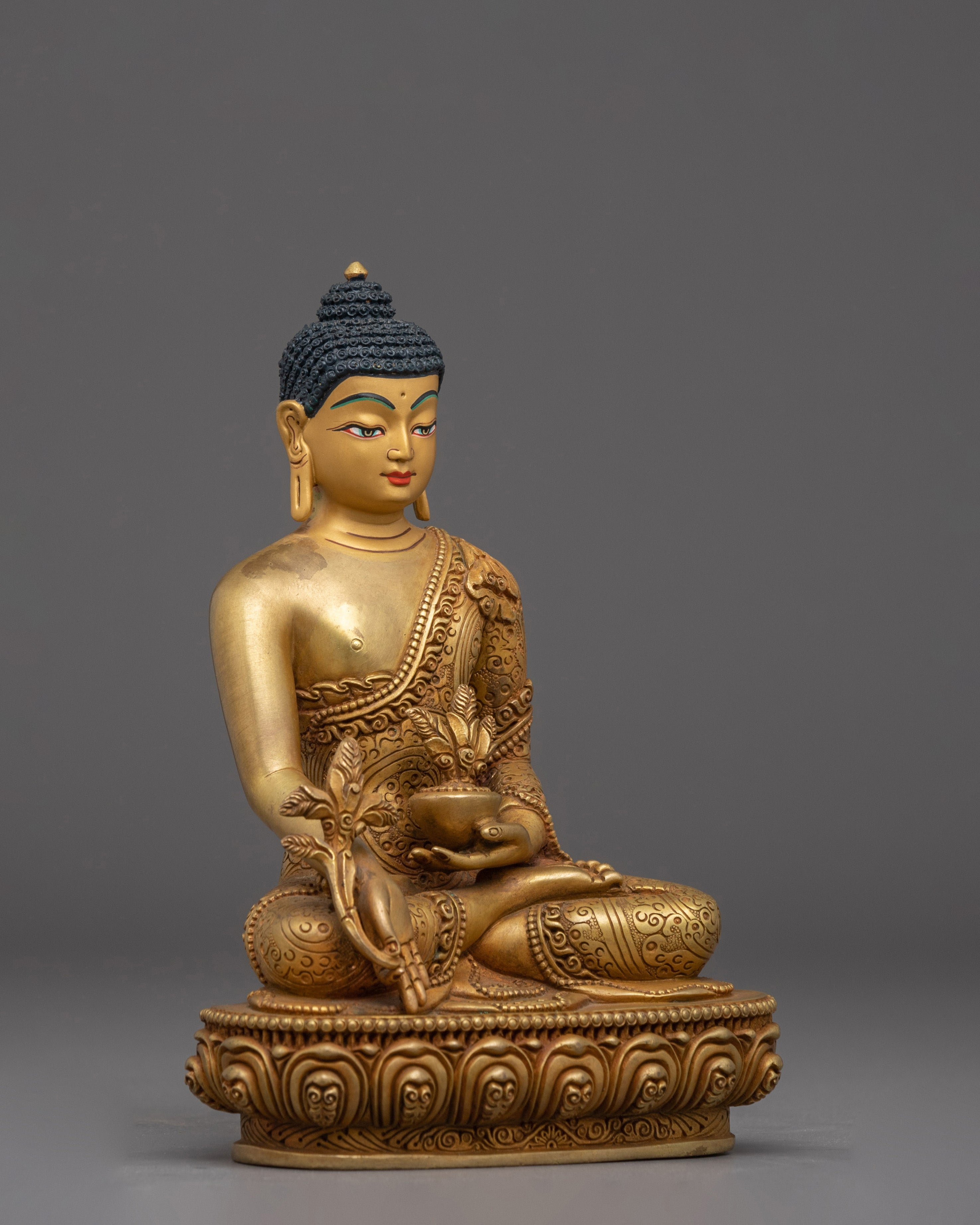 Copper Supreme Healer Medicine Buddha Statue | Powerful Tibetan Sculpture for Wellness