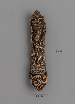 Hand-Carved Buffalo Bone Vajravarahi Décor | Spiritual Home and Altar Art