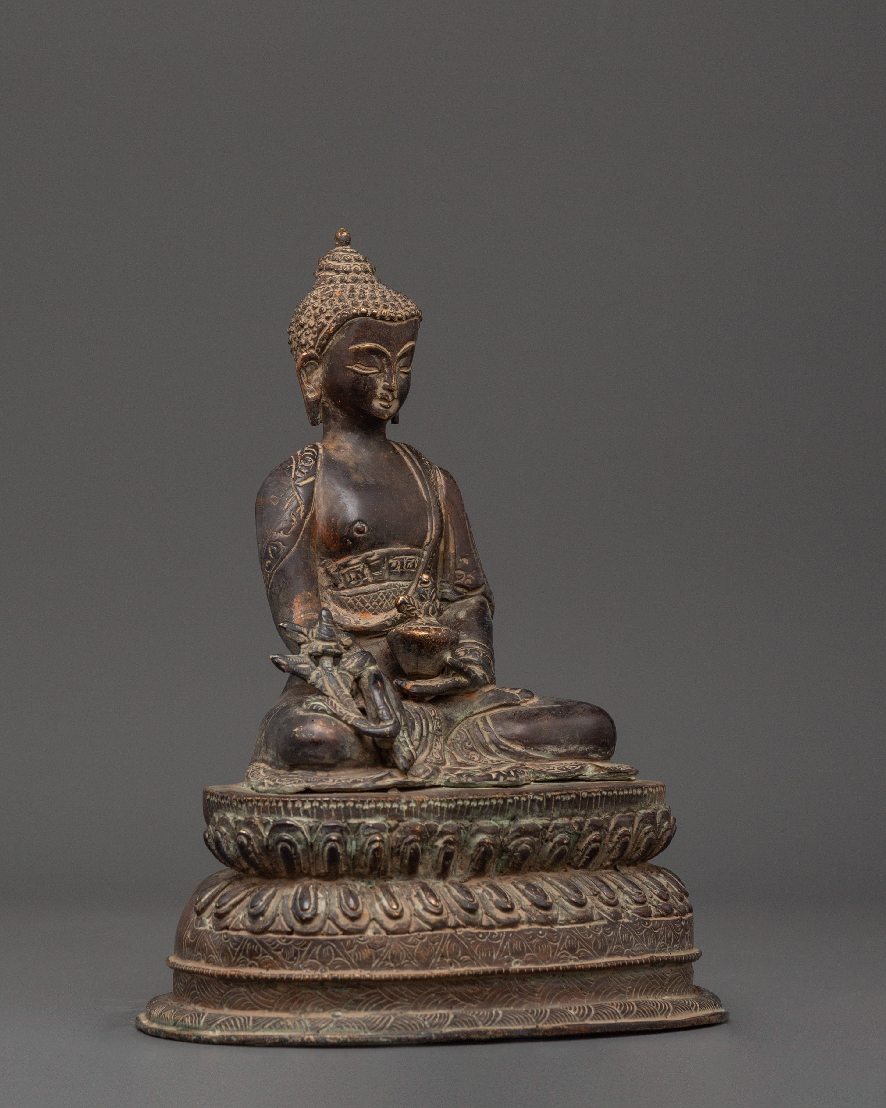 Sacred Statue of Healing Buddha | The Compassionate Healer