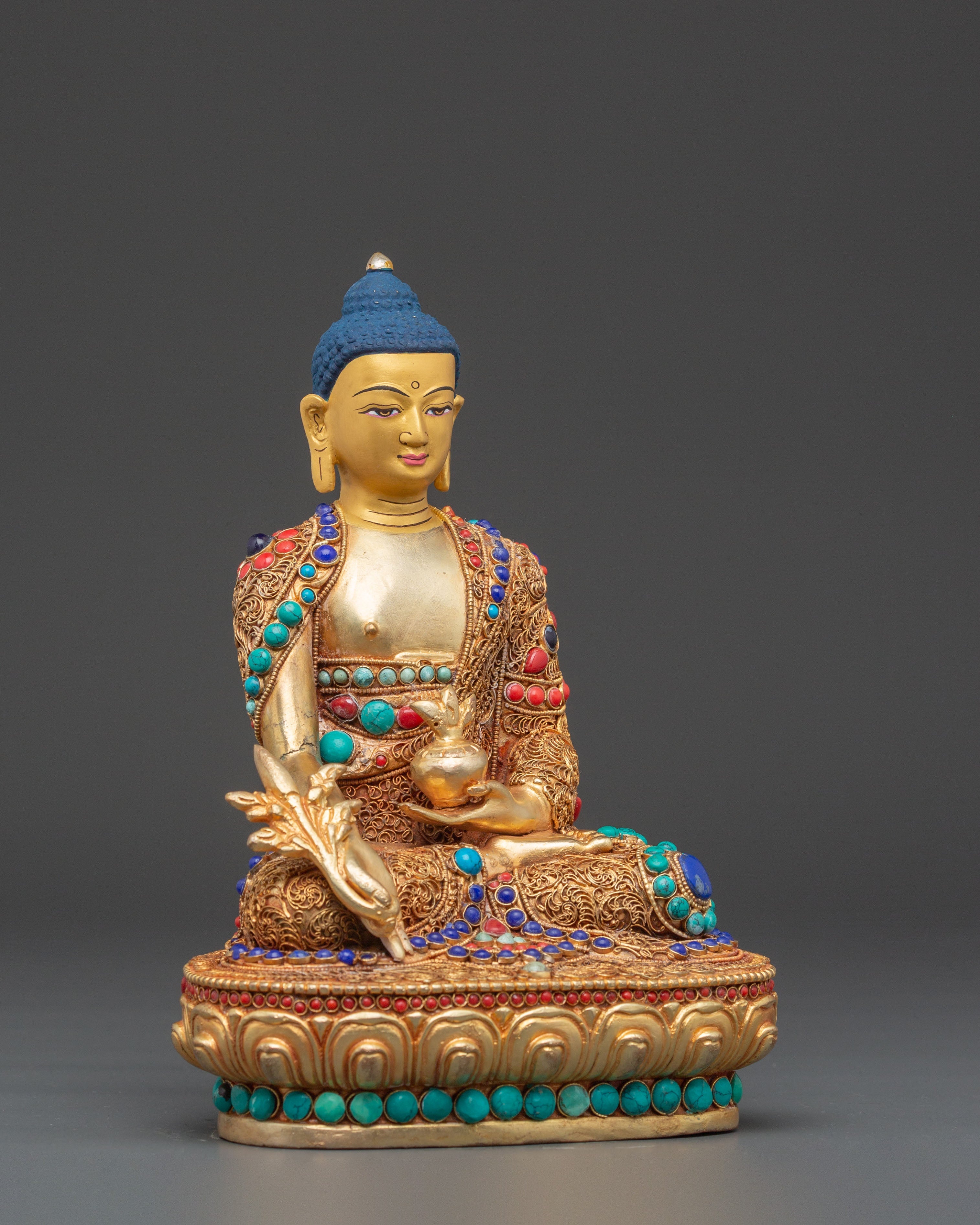 Tibetan Medicine Buddha Figurine | Healing Deity