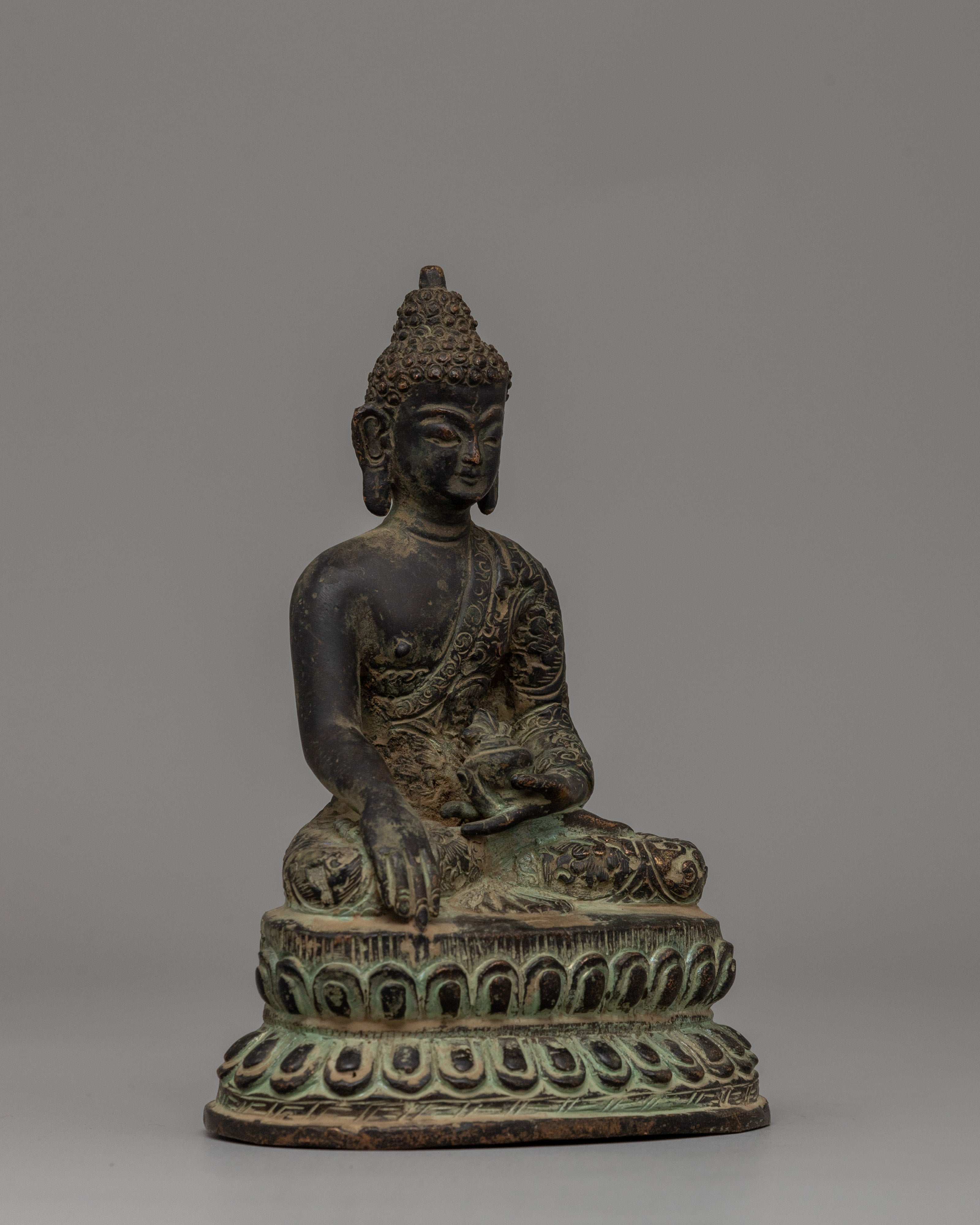 Shakyamuni Buddha Enlightened Master Copper Statue