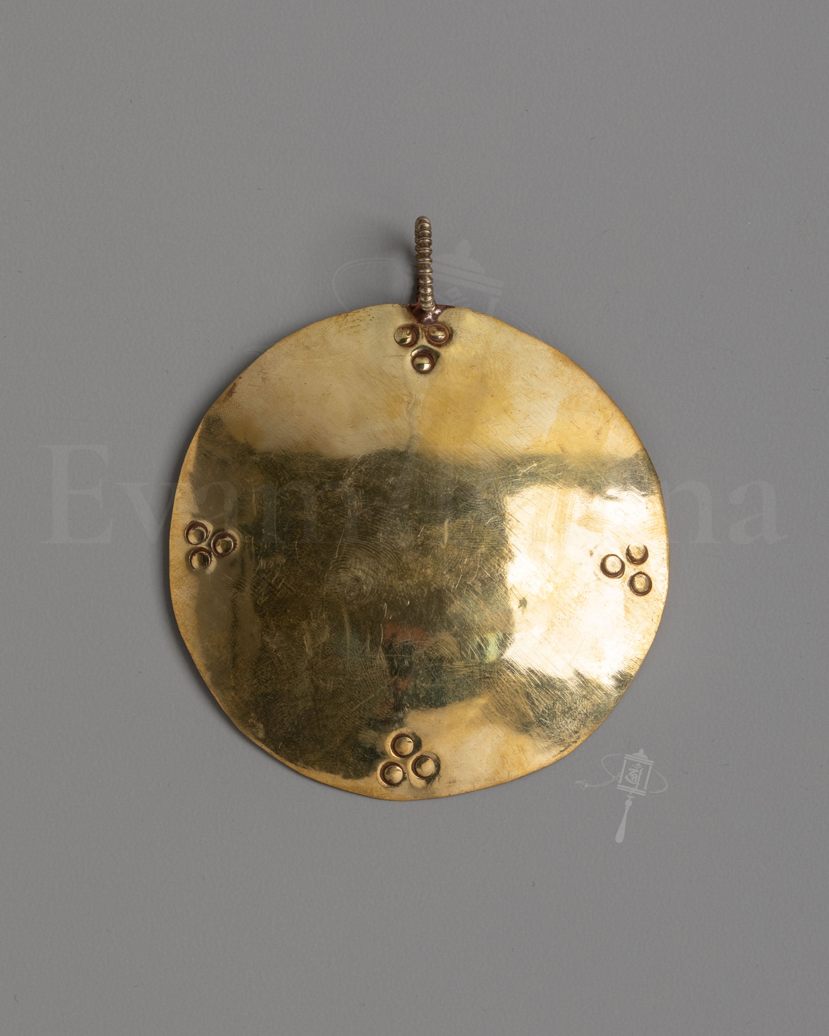 Buddhist Melong Ritual Object | Sacred Mirror for Spiritual Practices