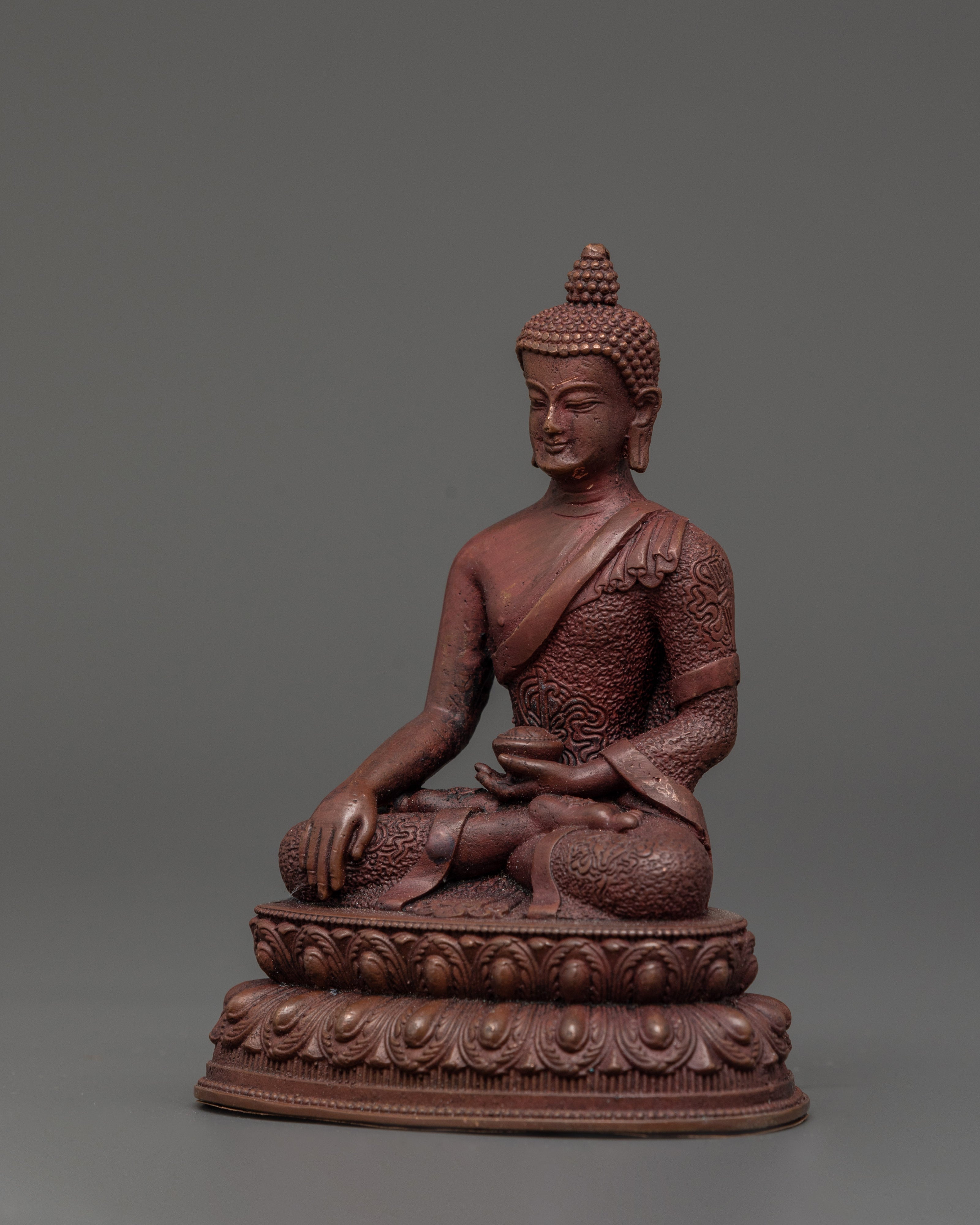 Shakyamuni Buddha Oxidized Statue | Handcrafted Spiritual Decor