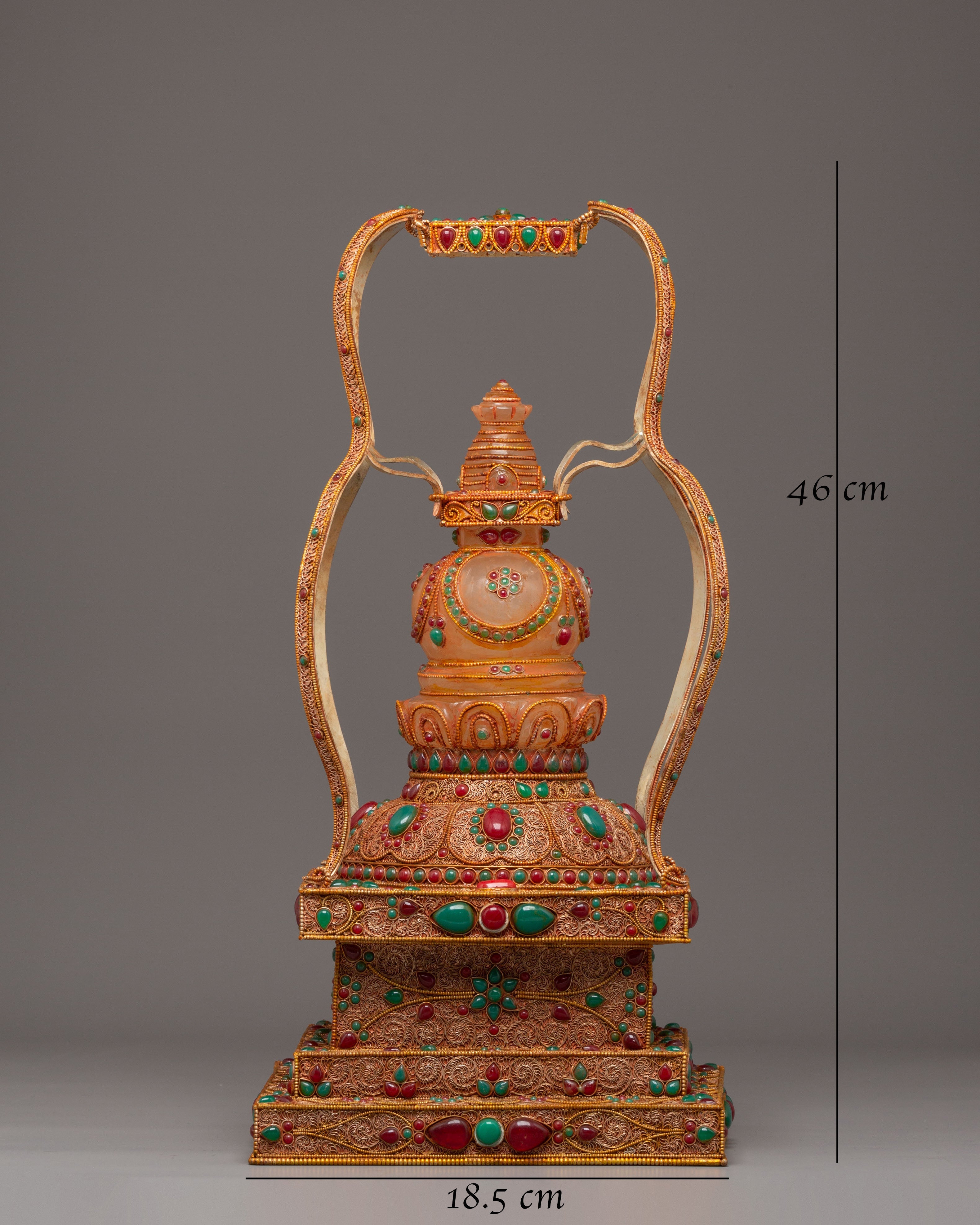Handcrafted Stupa for Ritual Ceremonies | Symbol of Wisdom