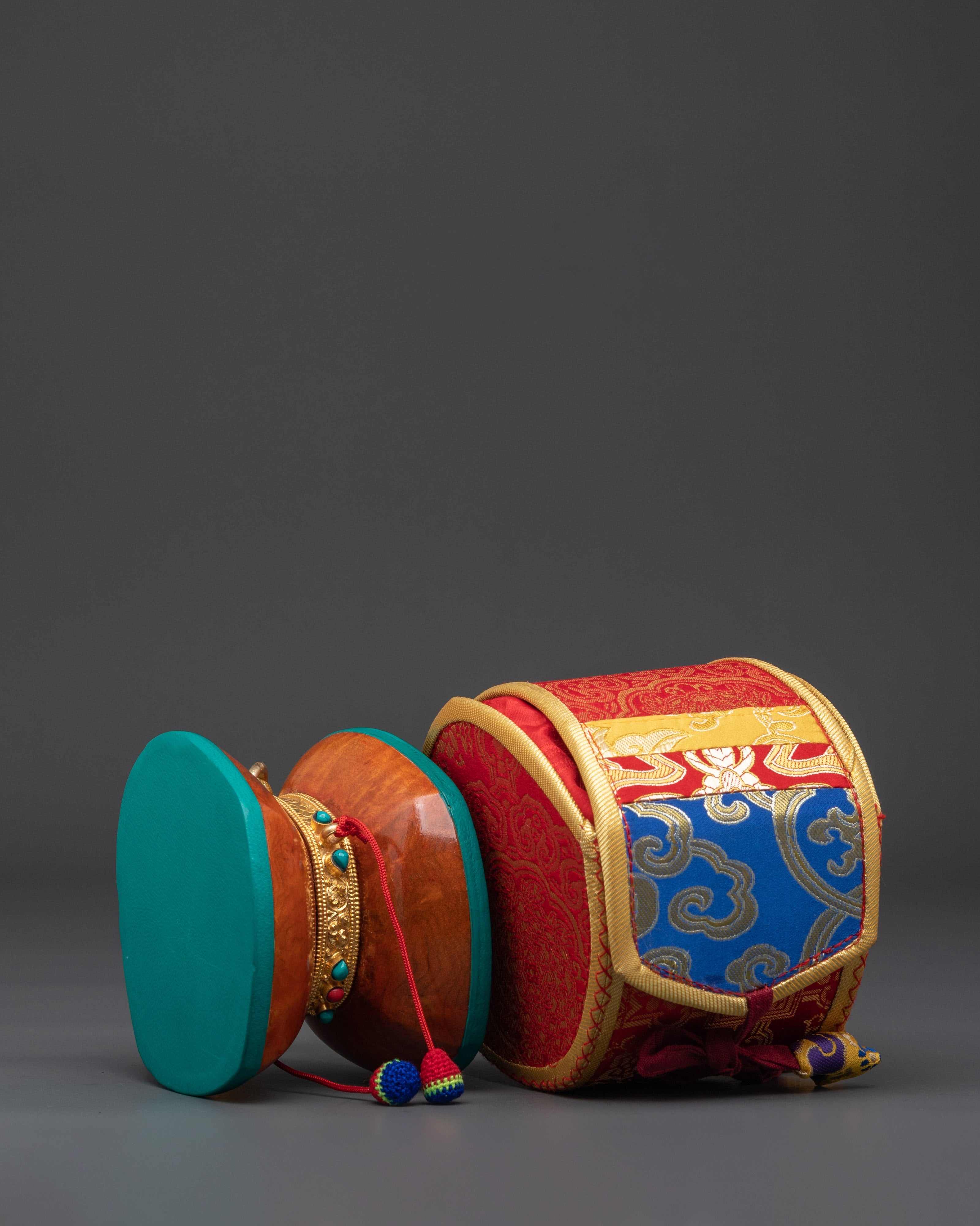 Traditional Buddhist Damaru | Rituals and Meditation Sacred Tool