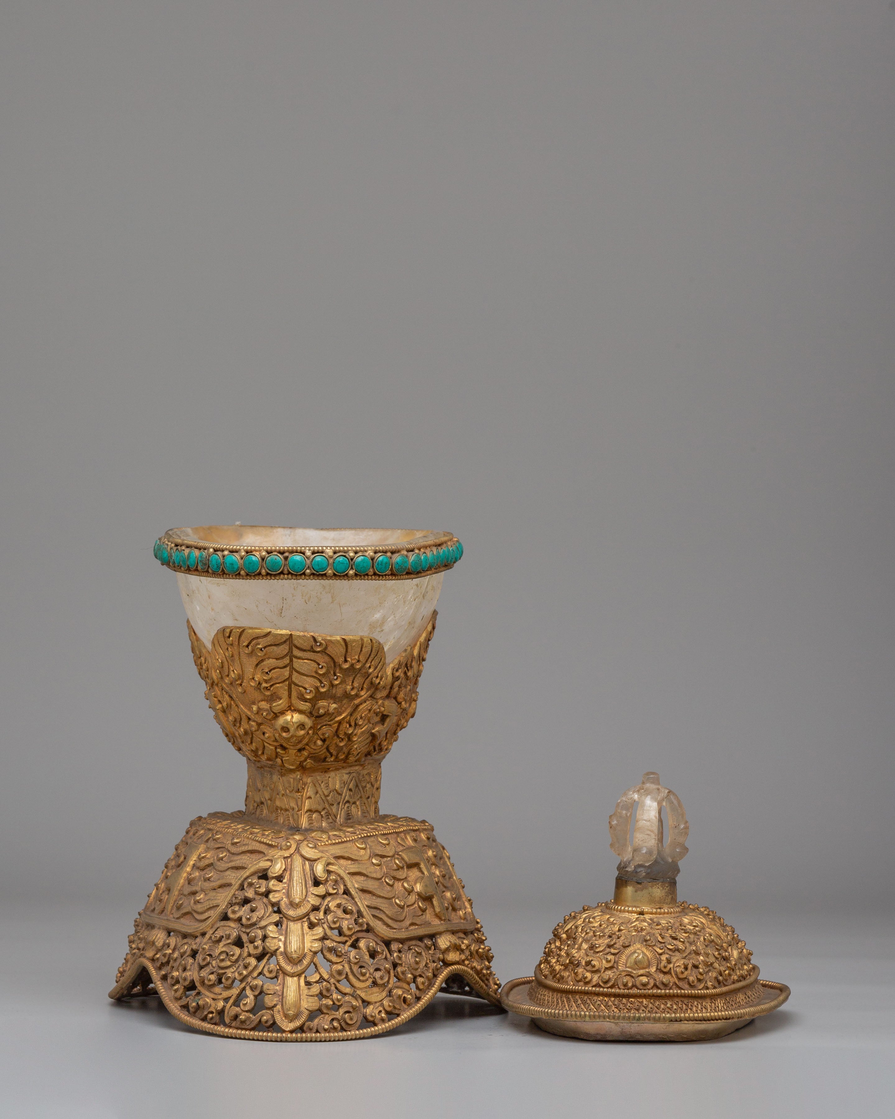 Handcrafted Buddhist Kapala | Sacred Offering Vessel