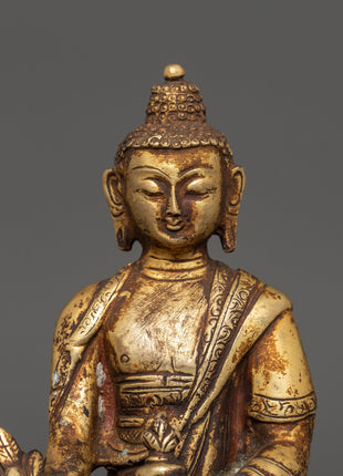The Medicine Buddha Copper Statue | The Divine Heale