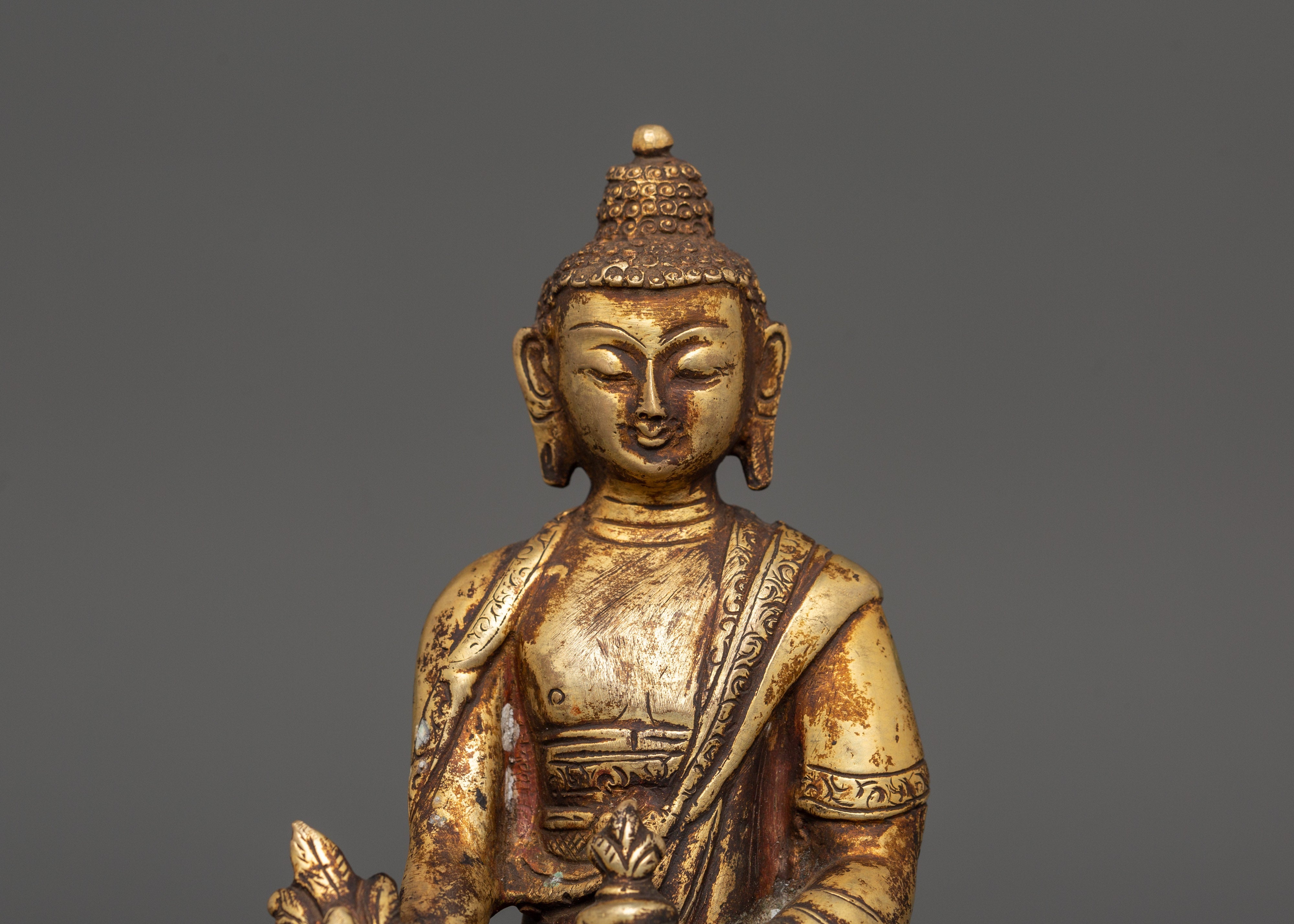 The Medicine Buddha Copper Statue | The Divine Heale