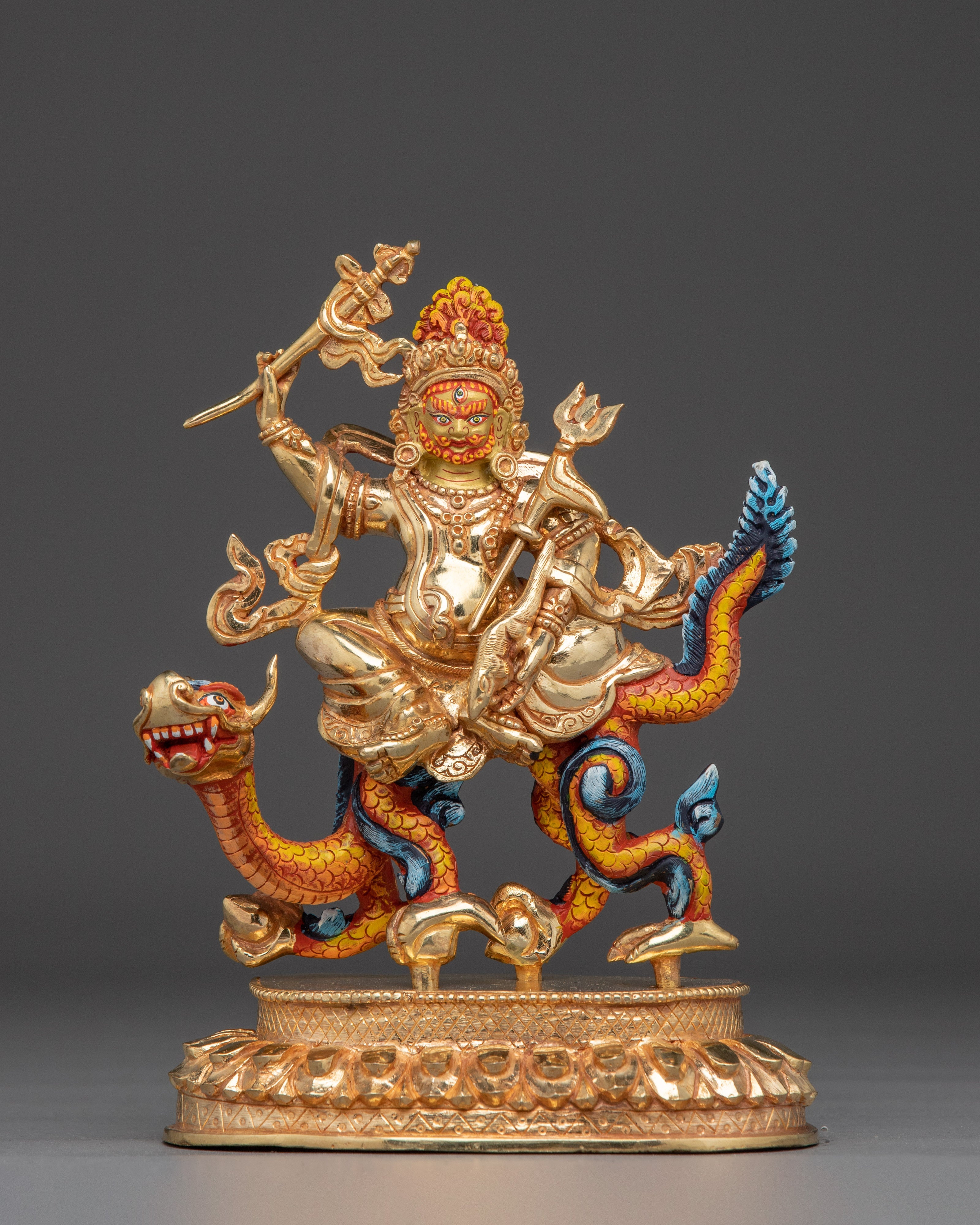 Deity of Generosity White Dzambhala | Tibetan wealth god