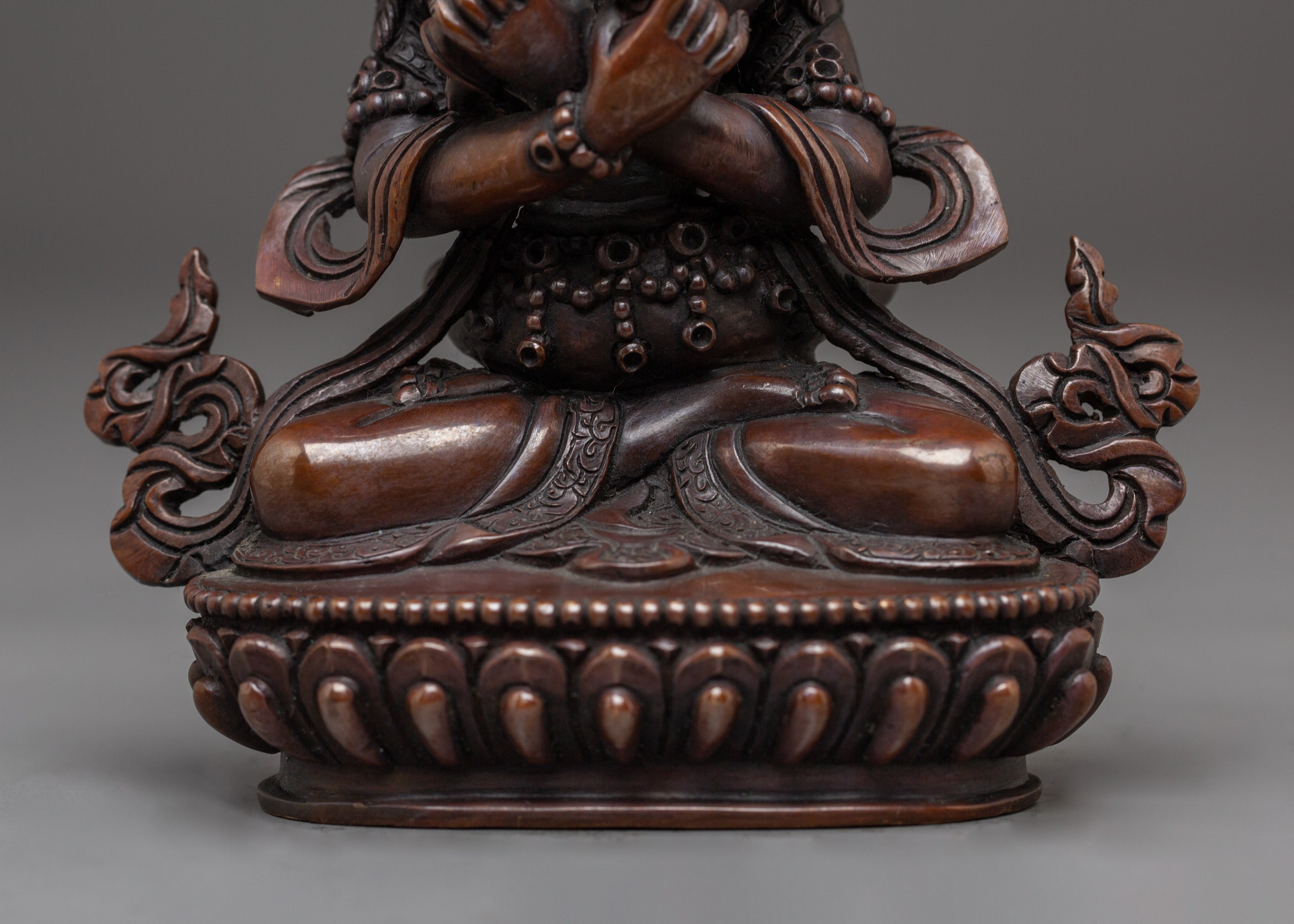 Vajradhara With Consort Oxidized Statue | Primordial Buddha Artwork