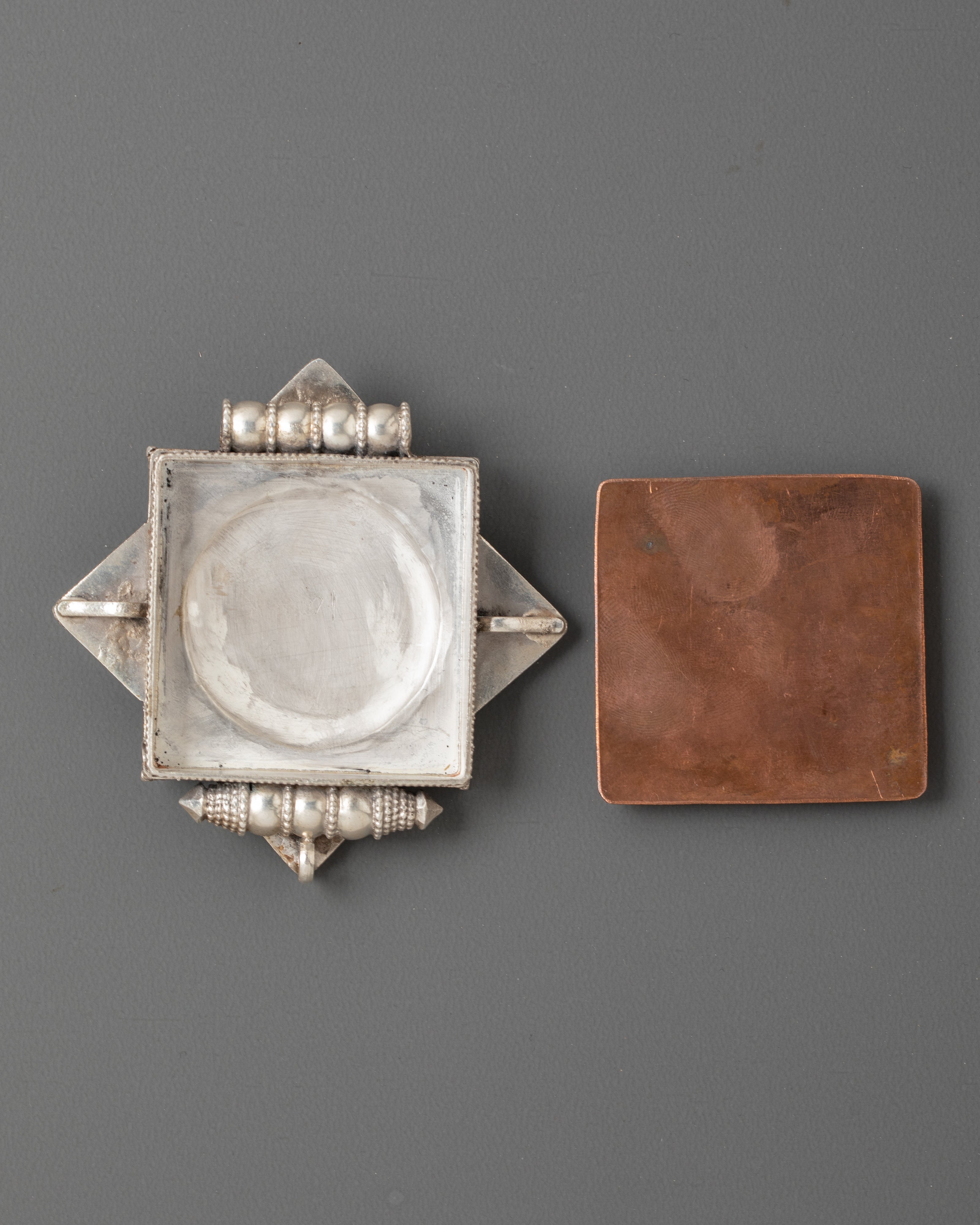 Sacred Tibetan Buddhist Ghau Box Locket | Star Shaped Prayer Amulet Pendant