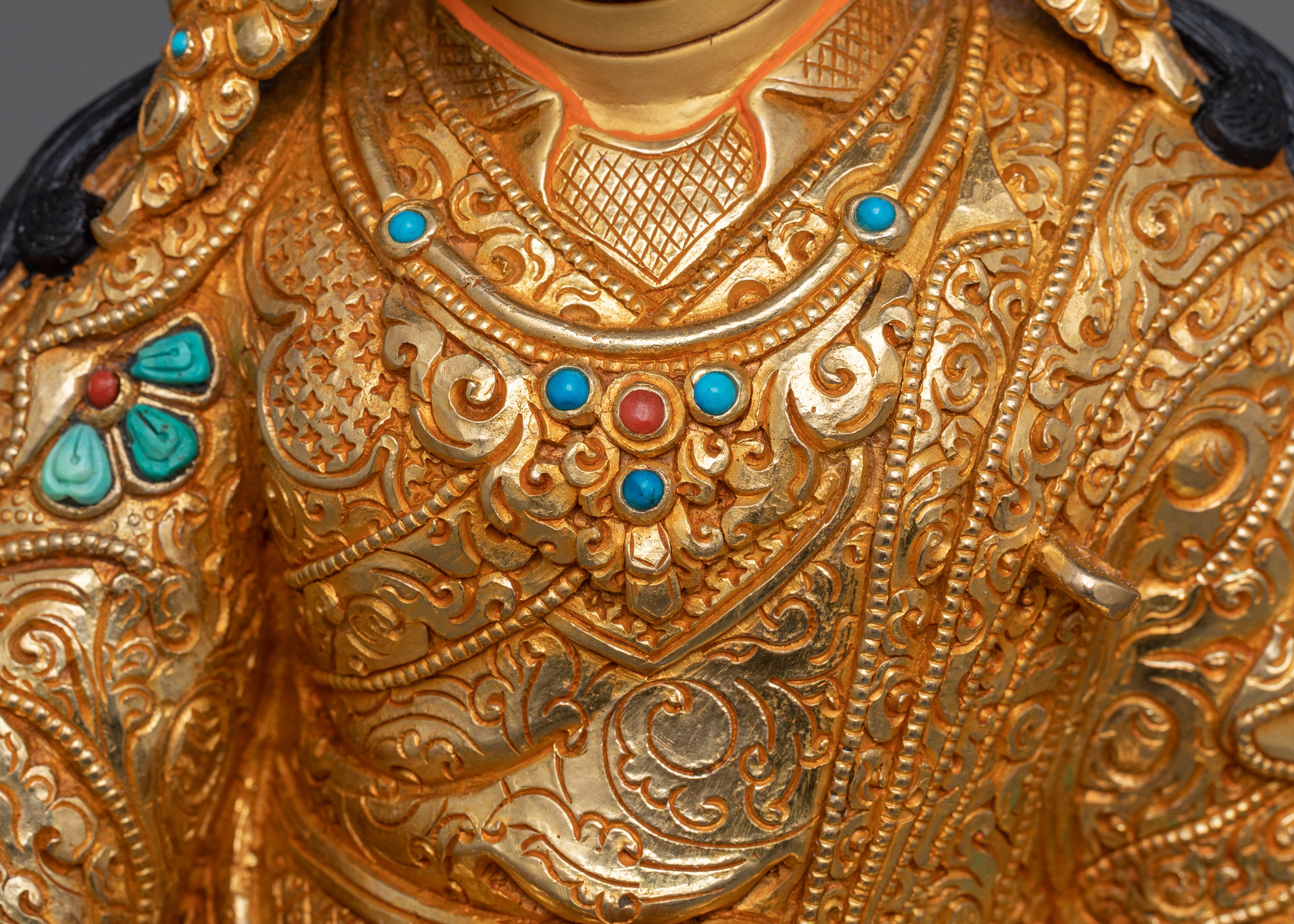 Tibetan Meditating Lord Padmasambhava Statue | The Buddha of Spiritual Enlightenment