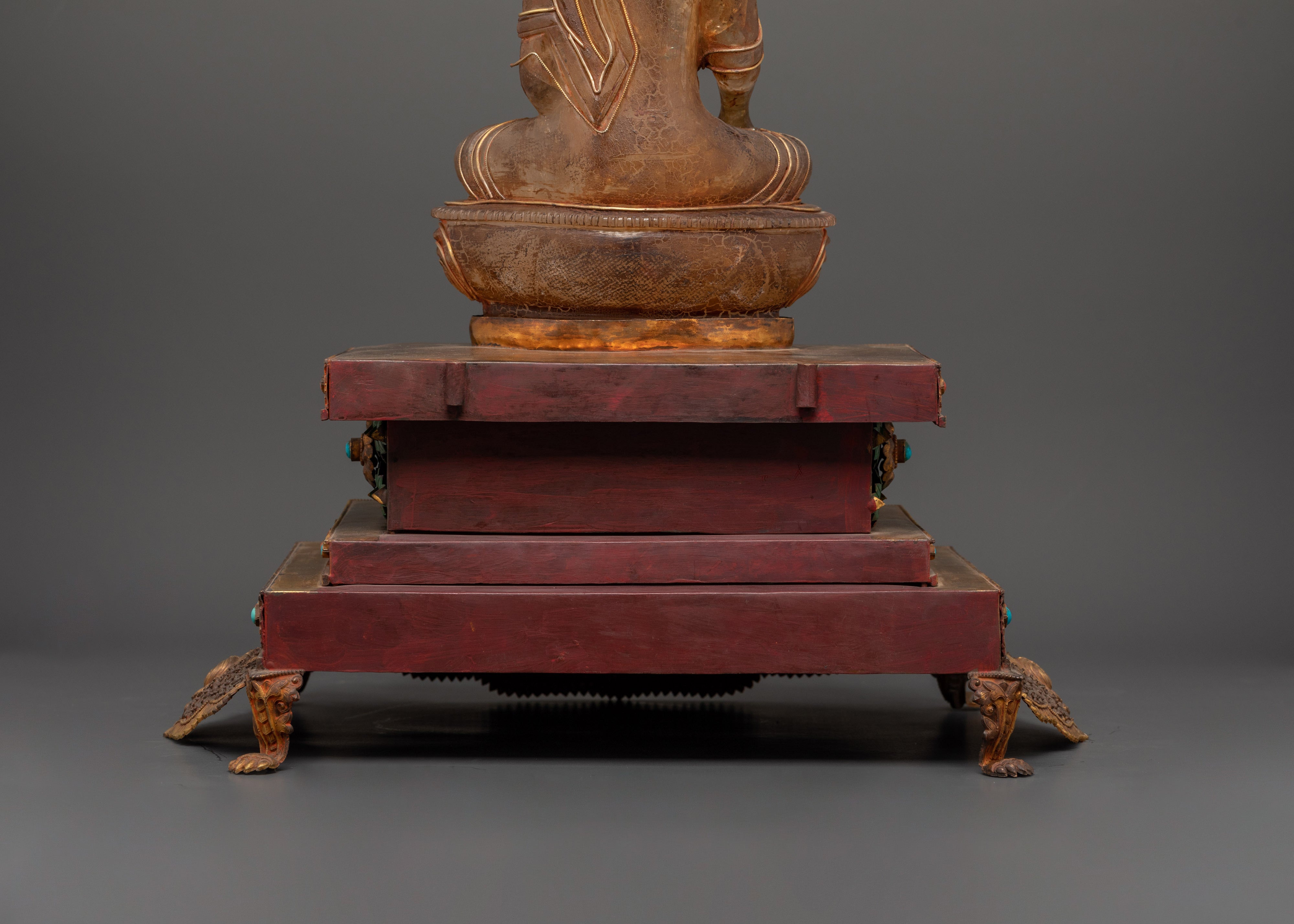 Shakyamuni Buddha The Enlightened One | Gold-Plated Crystal Statue