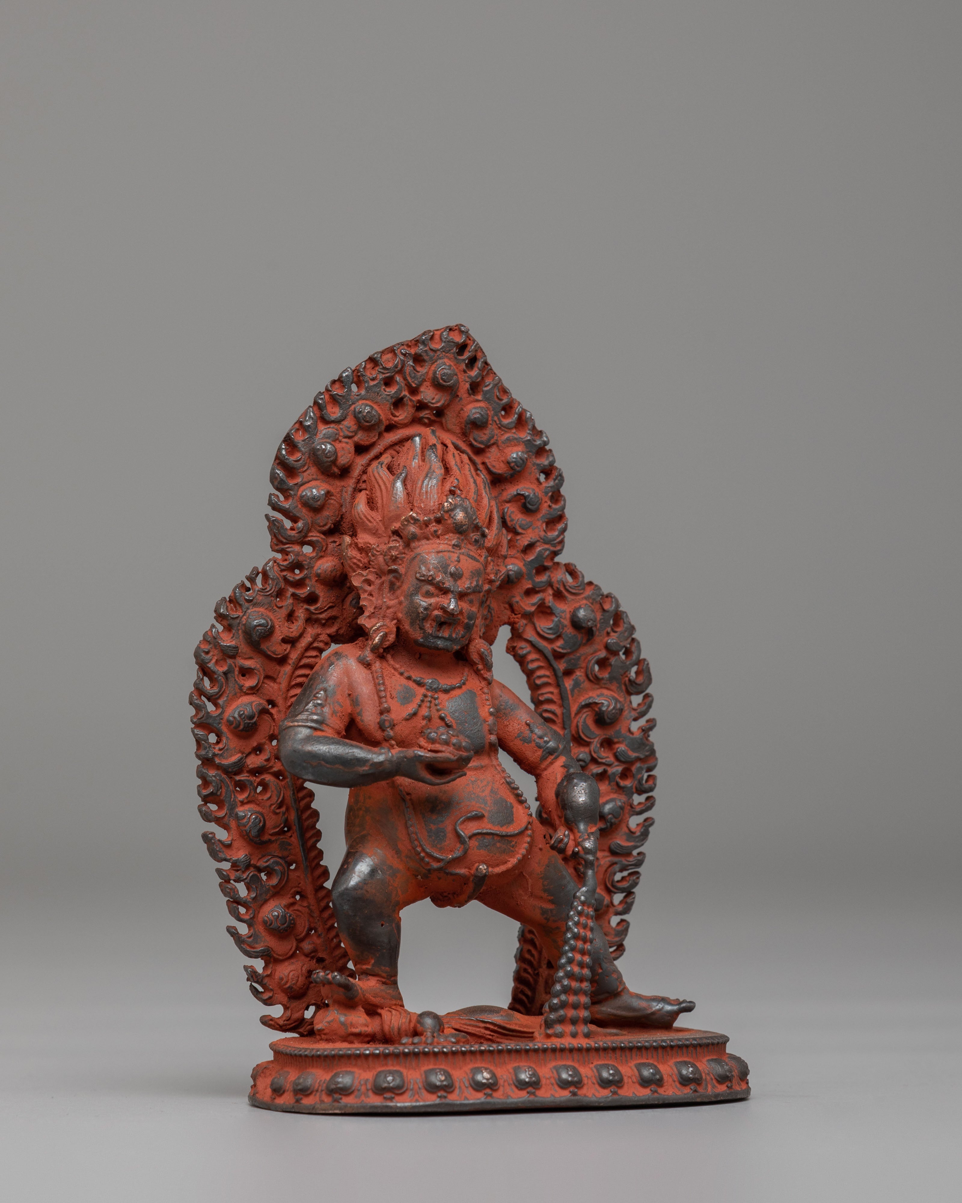 Spiritual Black Dzambhala Statue | Buddhist Wealth Deity