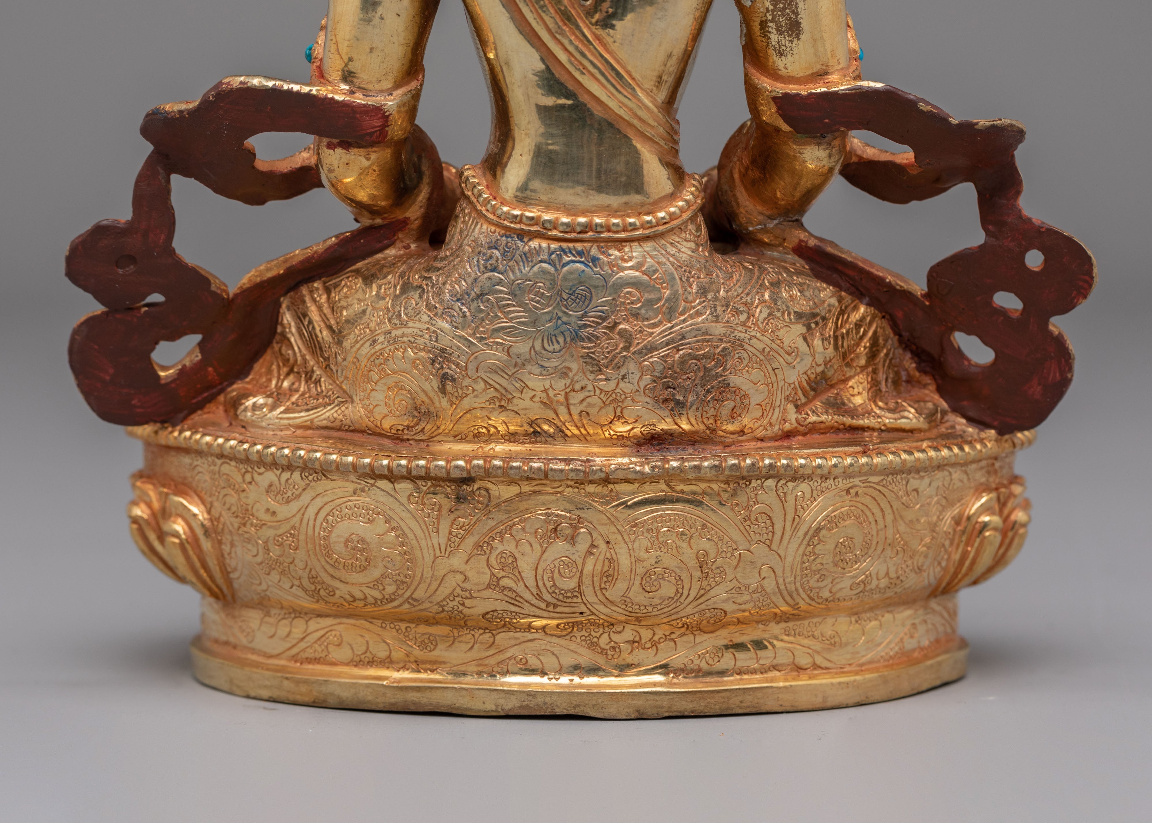 Long Life Amitayus Buddha Figure | Traditional Buddhist Artwork