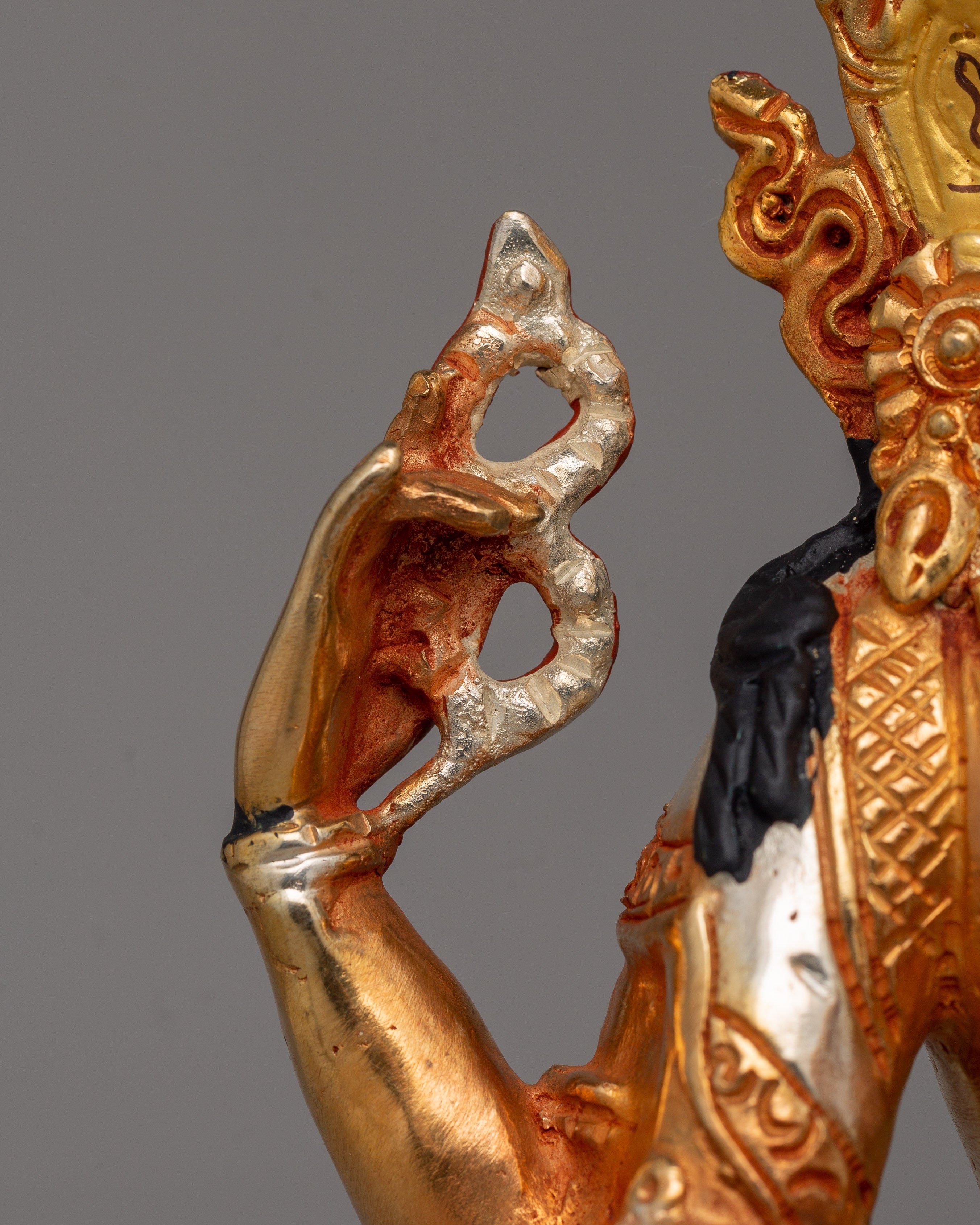 Chenrezig with Beautiful Sacred Halo Statue | Himalayan Sacred Shrine Artwork