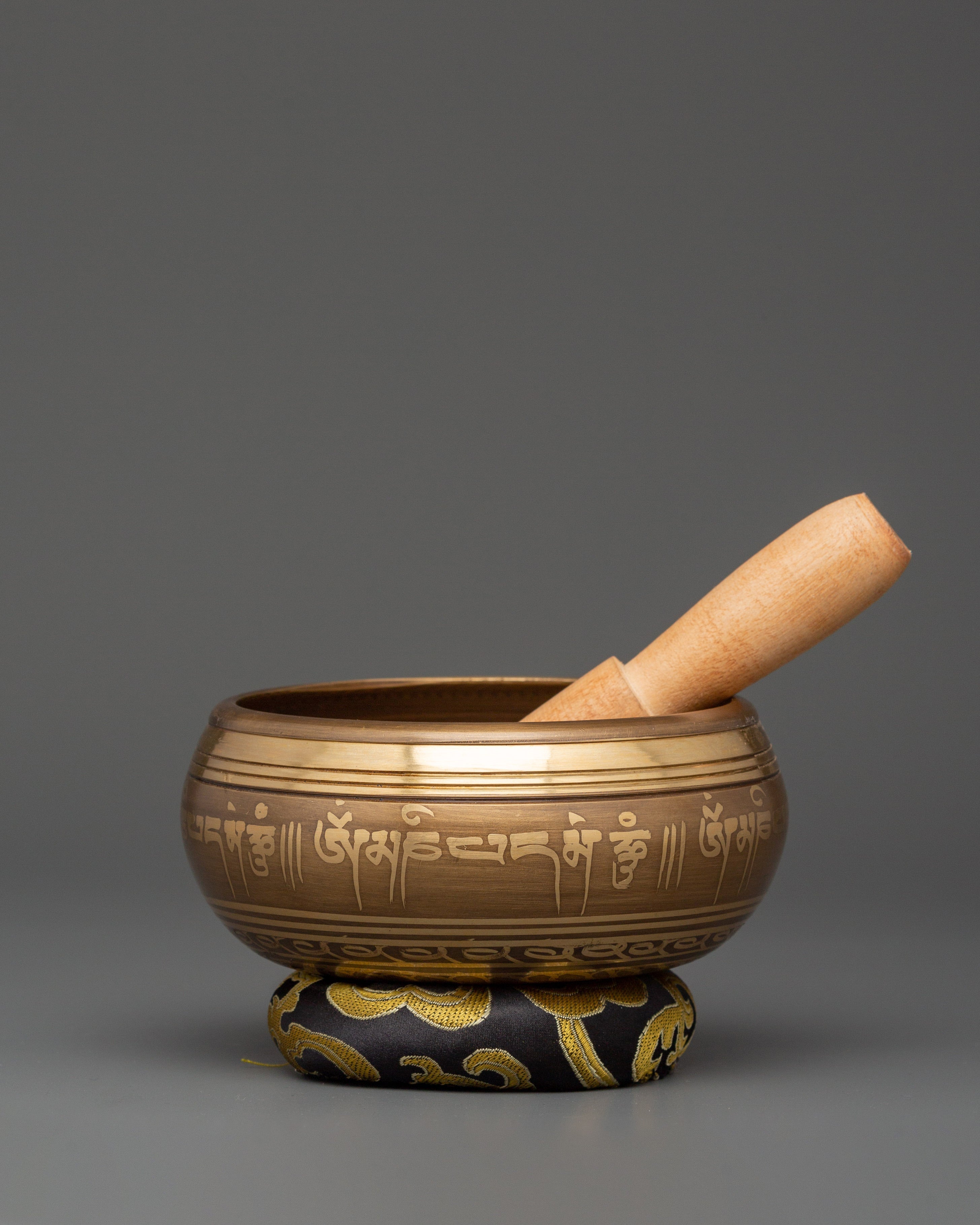 Buddhist Singing Bowl with OM Symbol | Meditation Sound Bowl