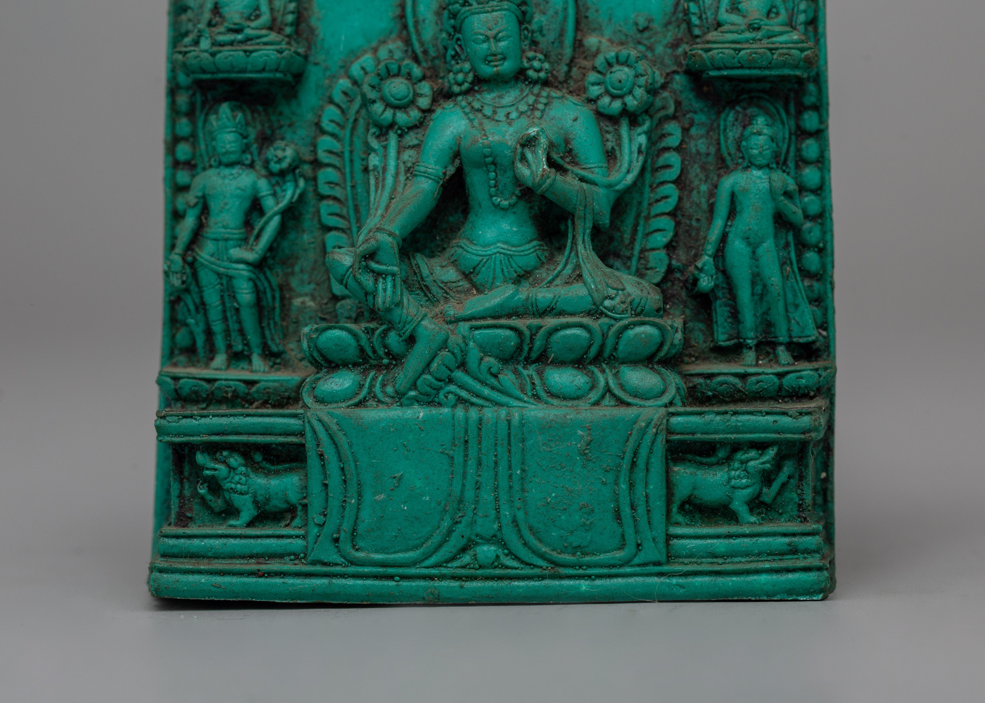Handcrafted Green Tara Statue | Symbol of Compassion &amp; Protection