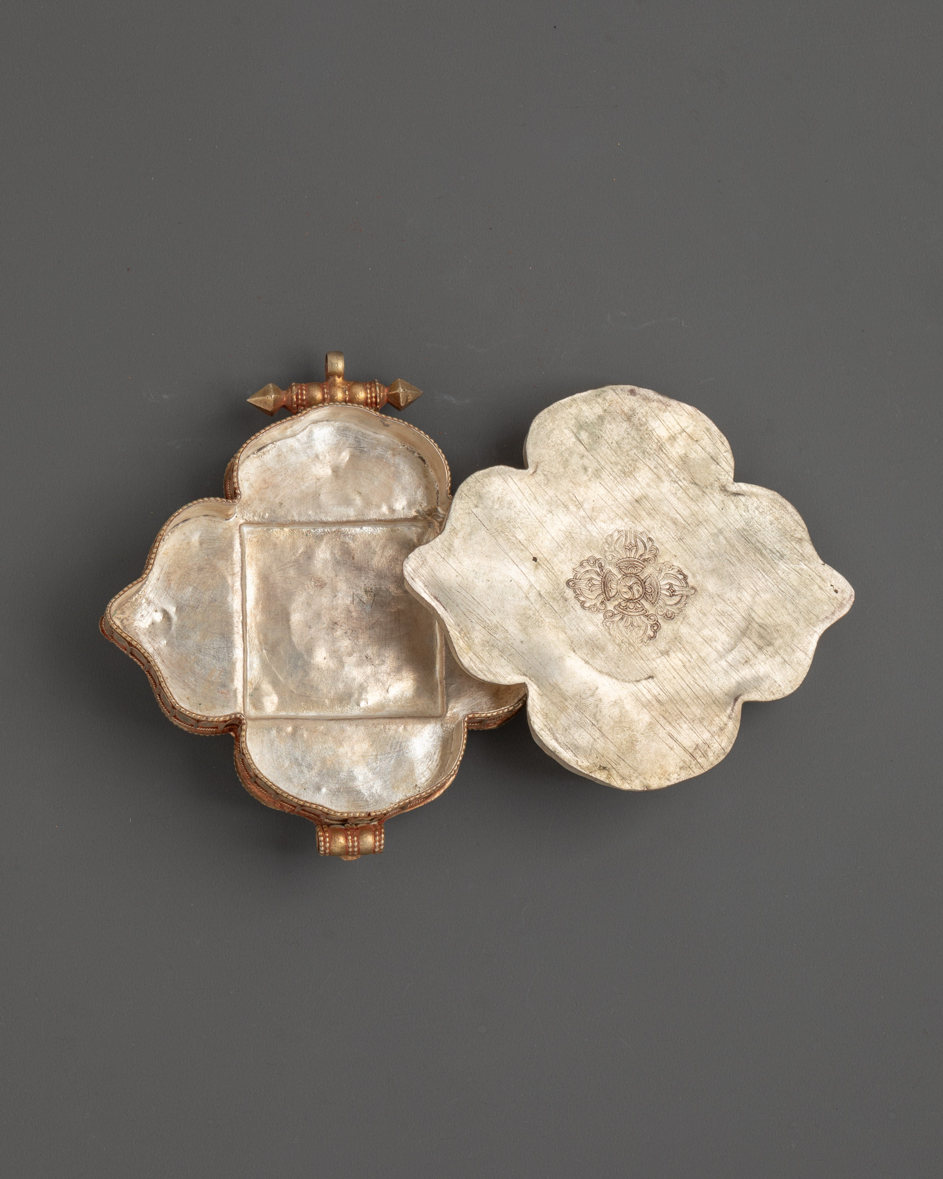 Spiritual Buddhist Filigree Ghau Box Locket | Tibetan Sacred Amulet